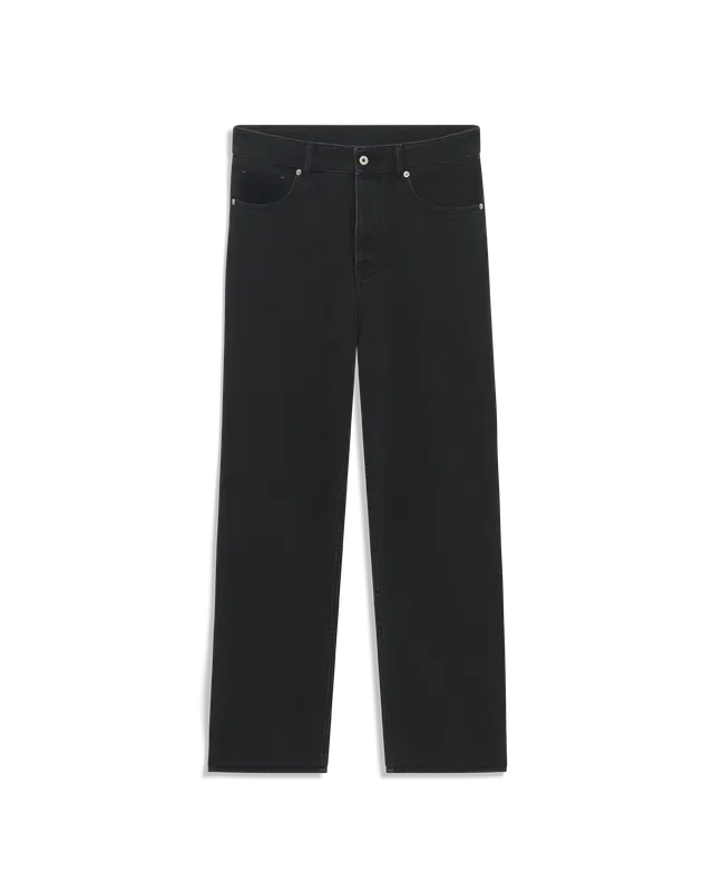 Drôle De Monsieur Le Jean Baggy Jeans schwarz Baumwolle 5-Pocket