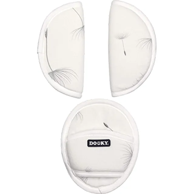 Dooky Universal Pads Gurtpolster Dandelion Weiß 3er Set