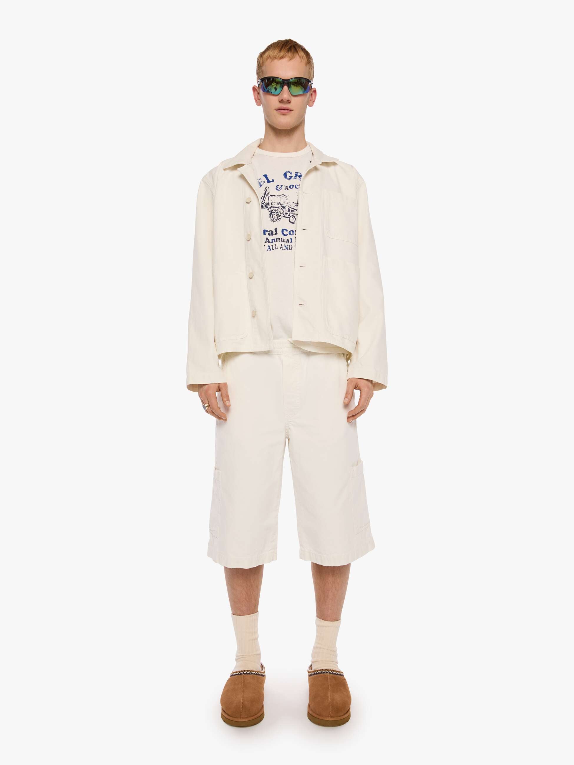 Mother Jackets The Daily Special Jacket Herren Creme Baumwolle