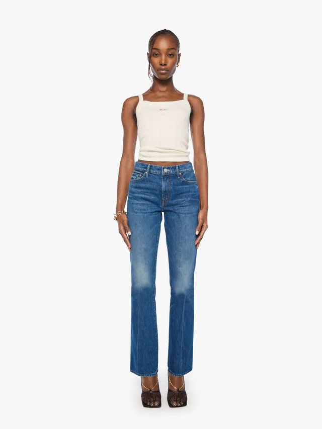 Mother Denim The Outsider Sneak Jeans Call Me Wild blau
