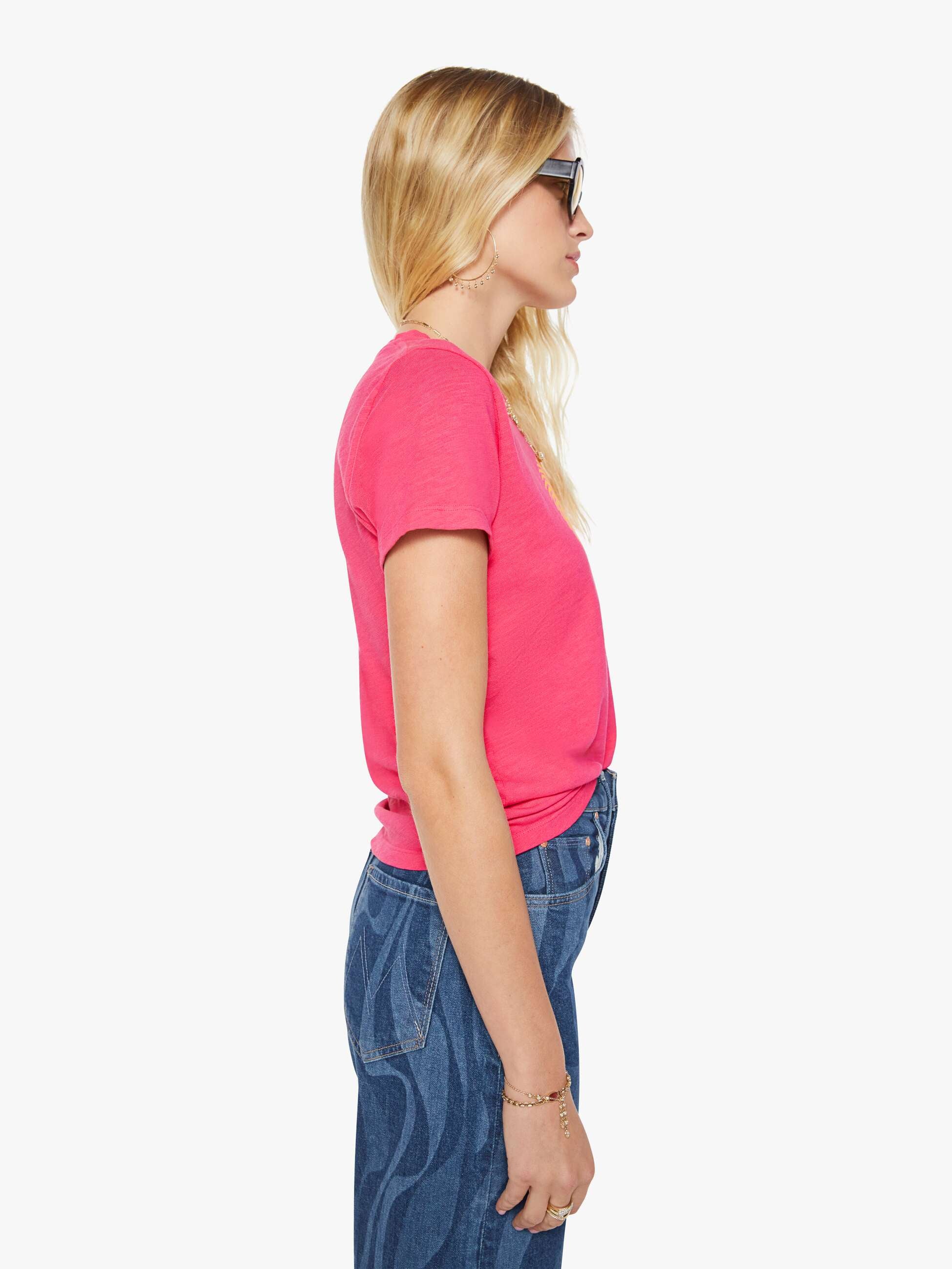Mother The Sinful Baked T-Shirt Rosa Sonne Baumwolle