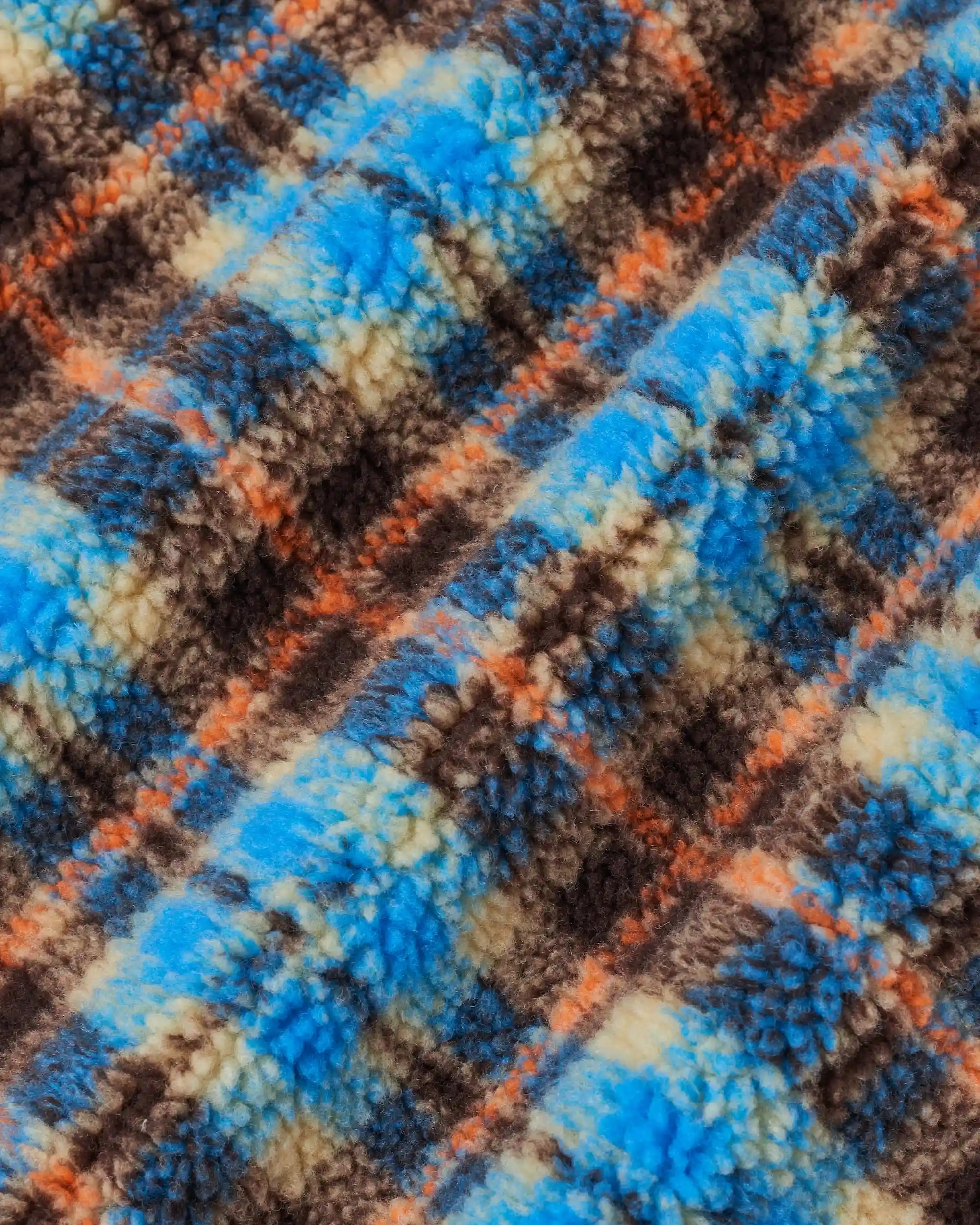 Drôle De Monsieur Sherpa Checked Weste Multicolor Polyester
