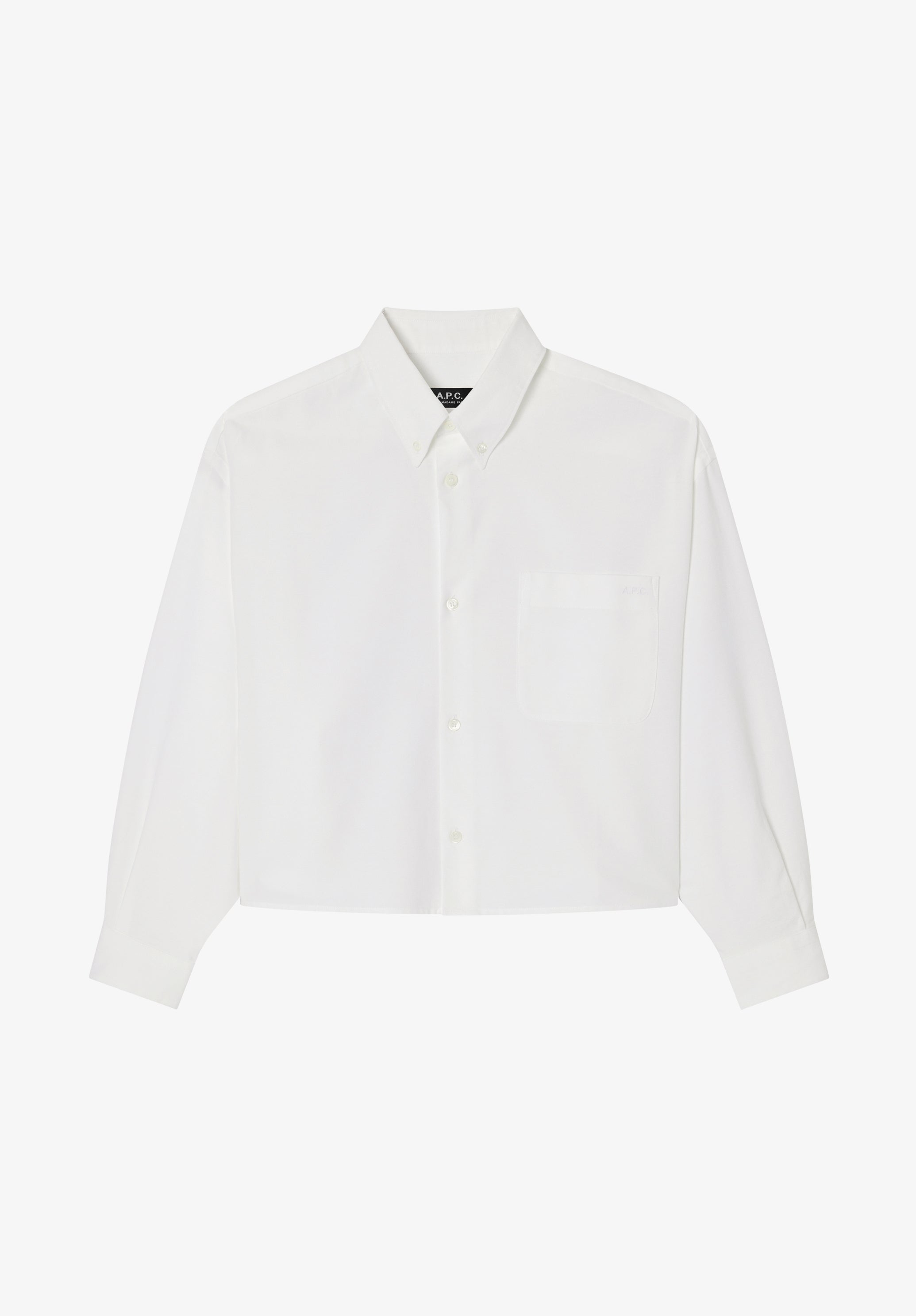 A.P.C. Shirts Overshirts Oxford Hemd weiss Bio-Baumwolle