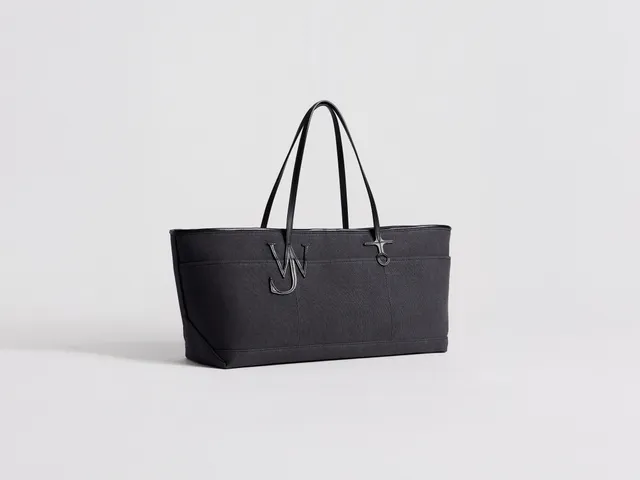 J.W.Anderson Anchor Tote Tasche Navy Canvas Leder Shopper