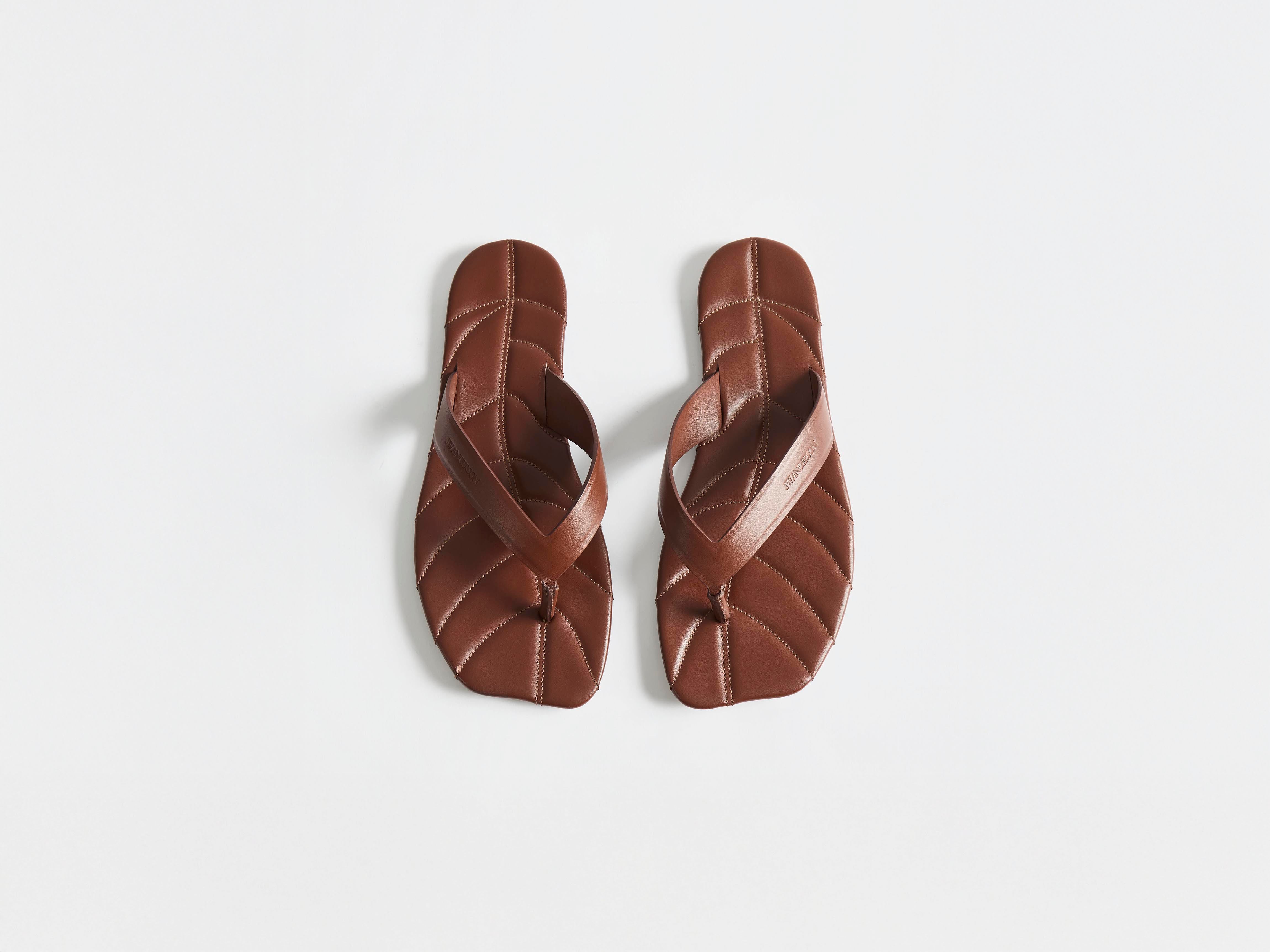 J.W.Anderson Leaf Slides Pantoletten Leder Damen
