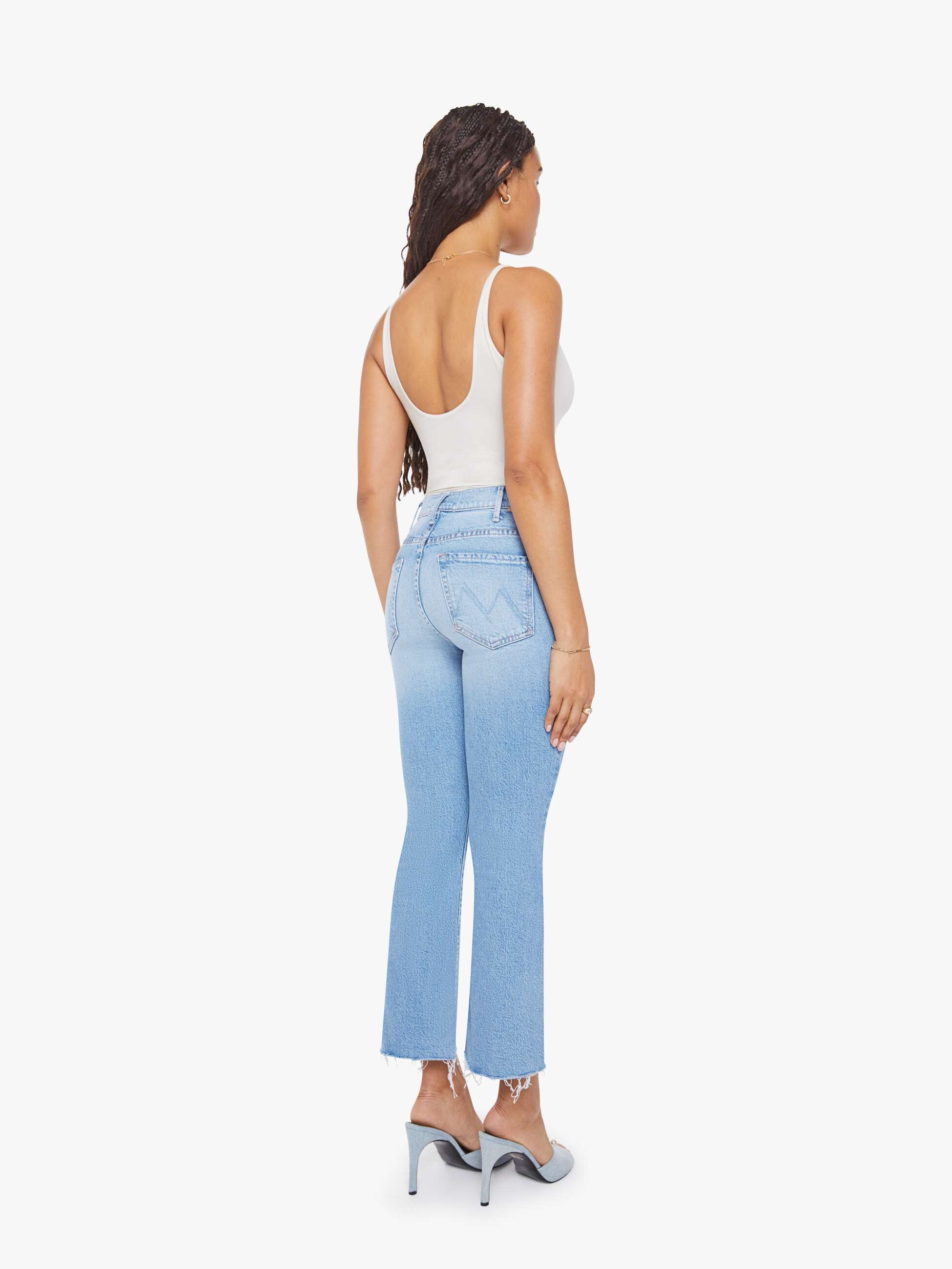 MOTHER Lil Hustler Petite Jeans Sow Surreal Hellblau