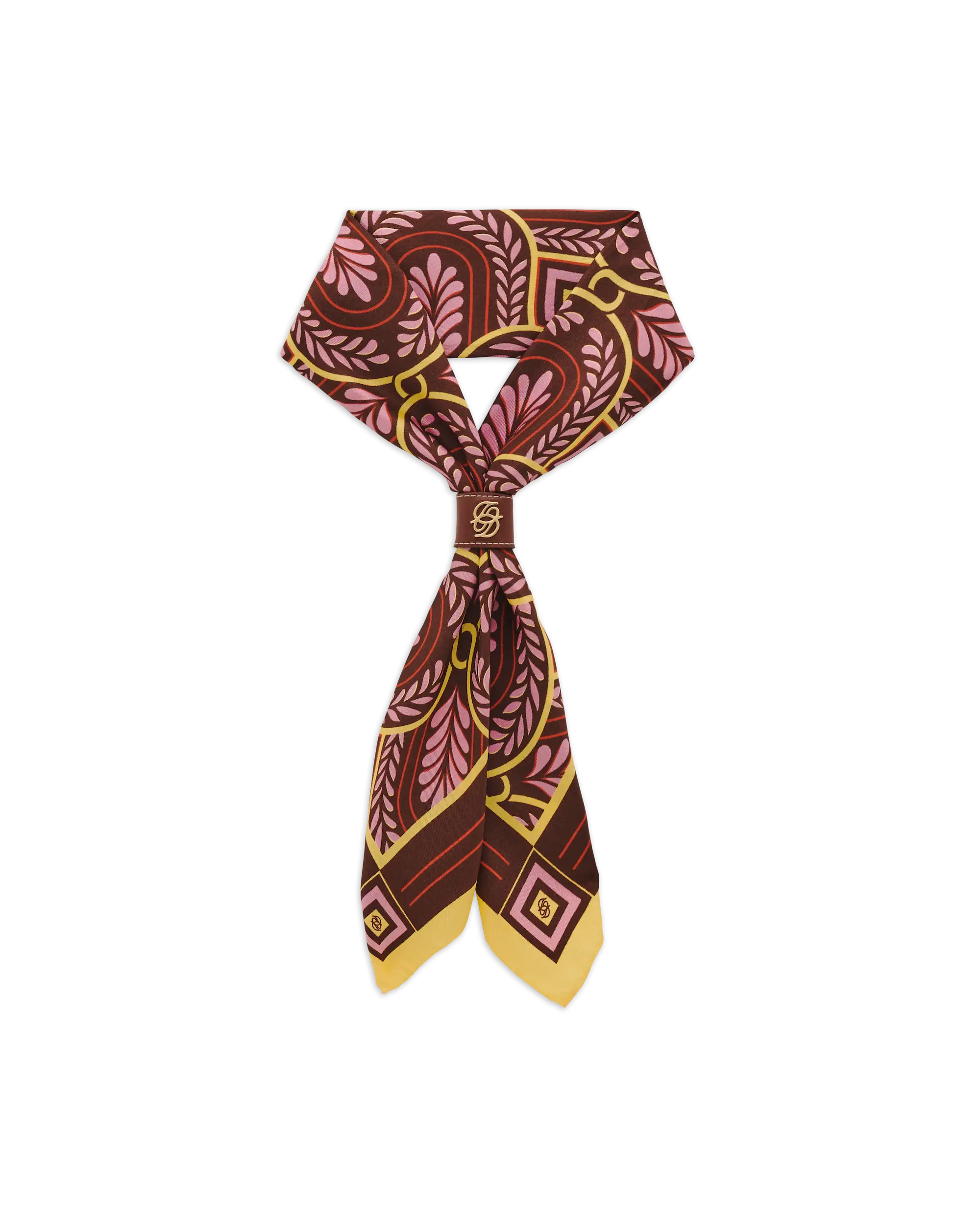 Drôle De Monsieur Bandana Silk Print Caesars Tuch Bordeaux