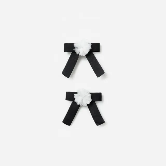 Self-Portrait Black Chiffon Flower Haarspangen schwarz Blume