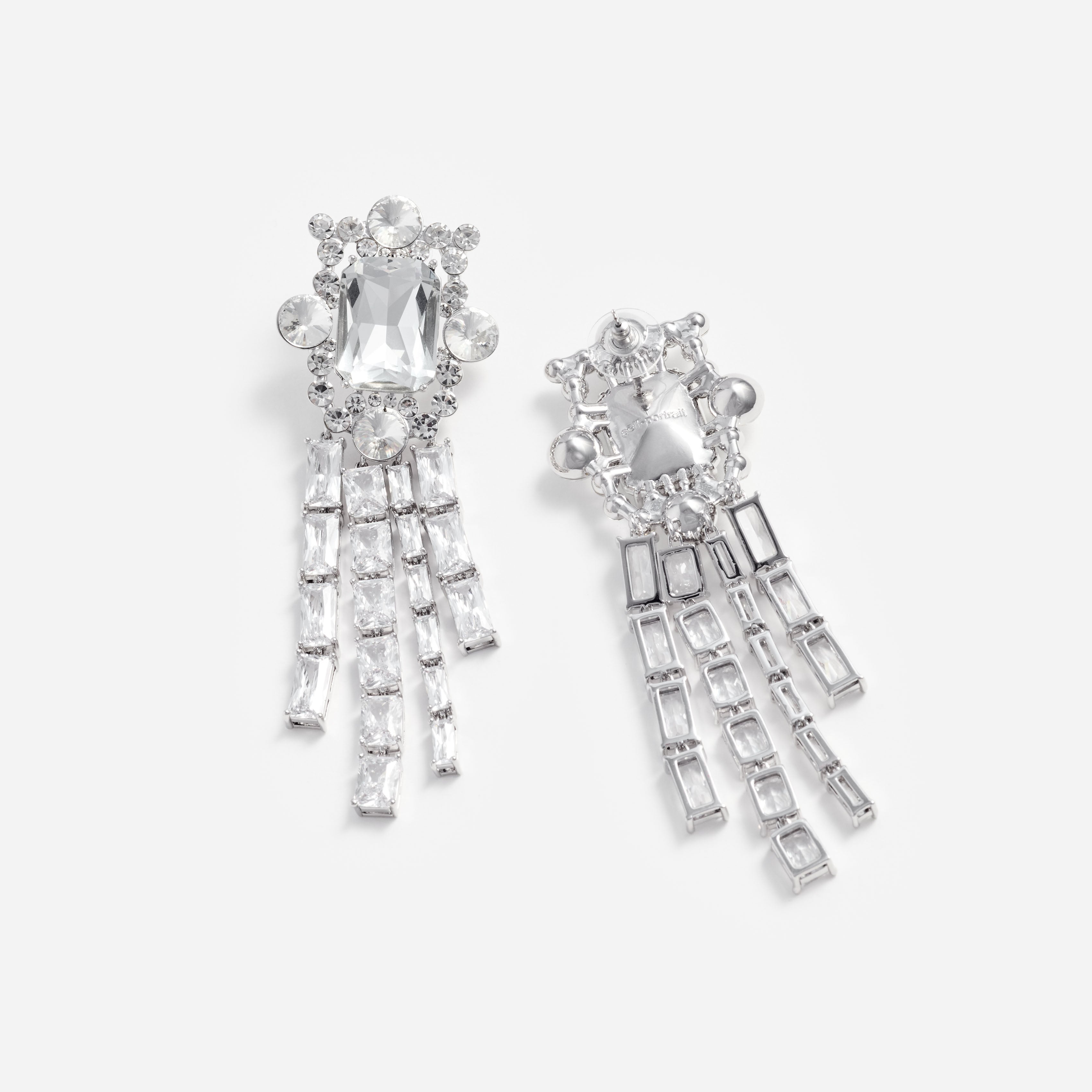 Self Portrait Silver Crystal Cluster Ohrringe Silber One Size