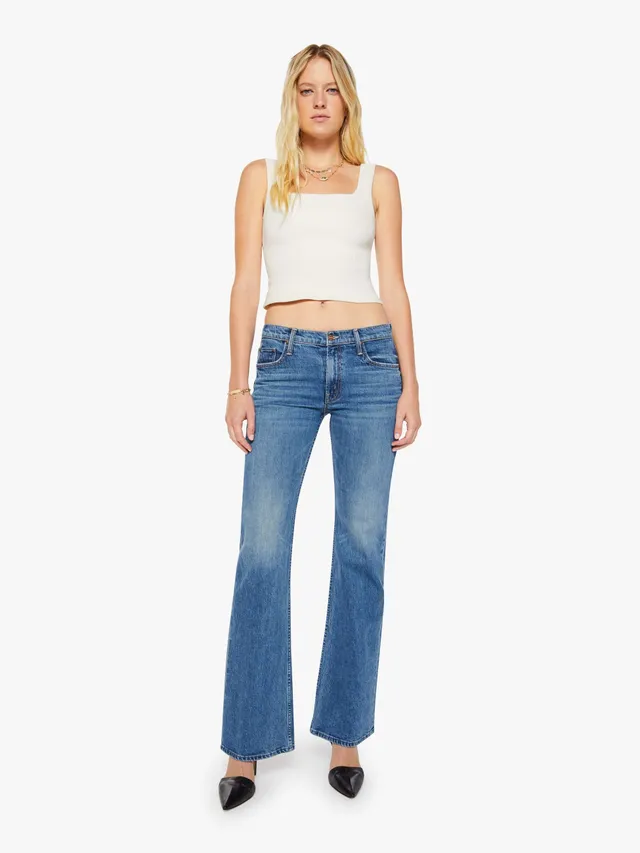 Mother The Jinx Heel Jeans Thrill Seeker Mittelblau
