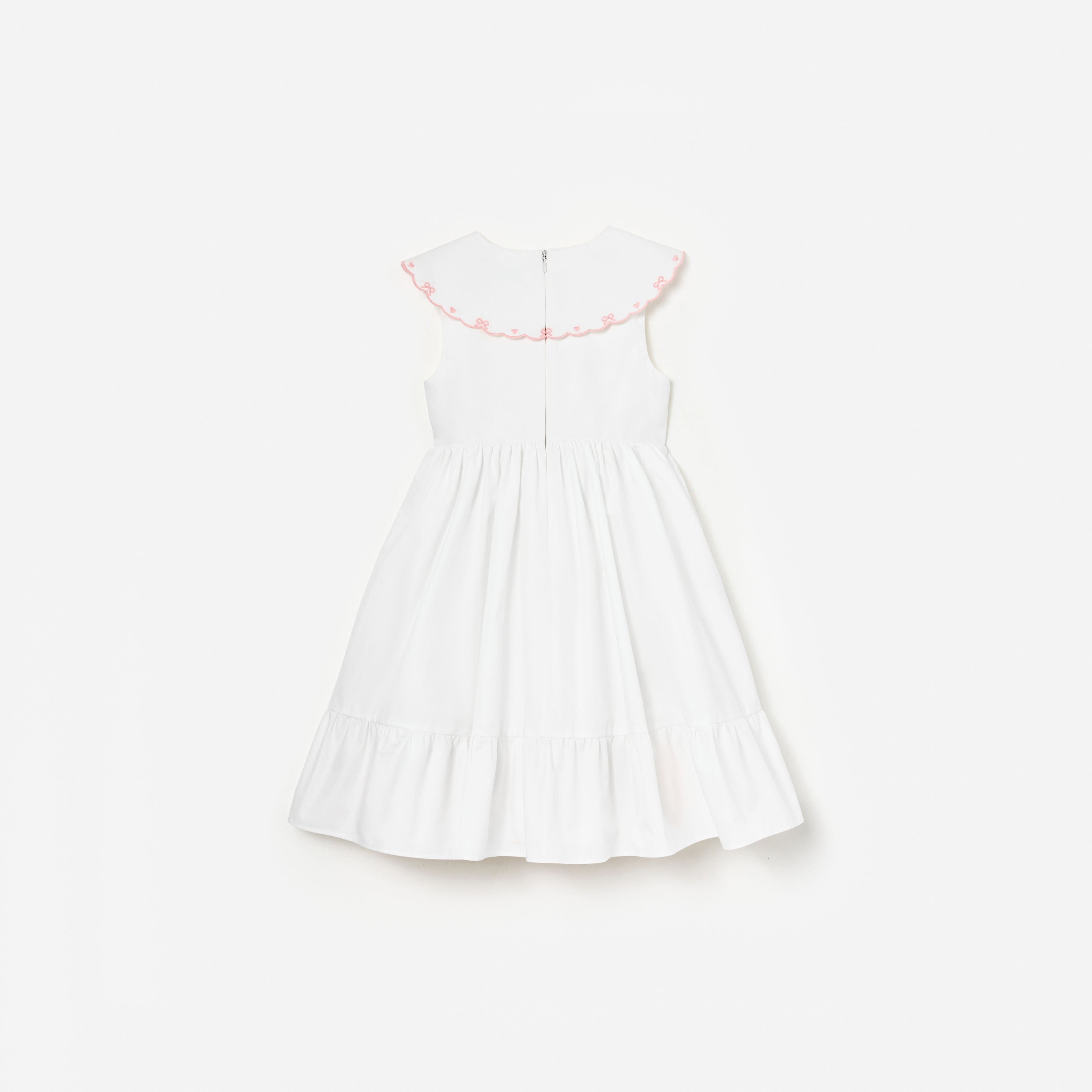 Self Portrait Cotton Bow Kinderkleid weiß