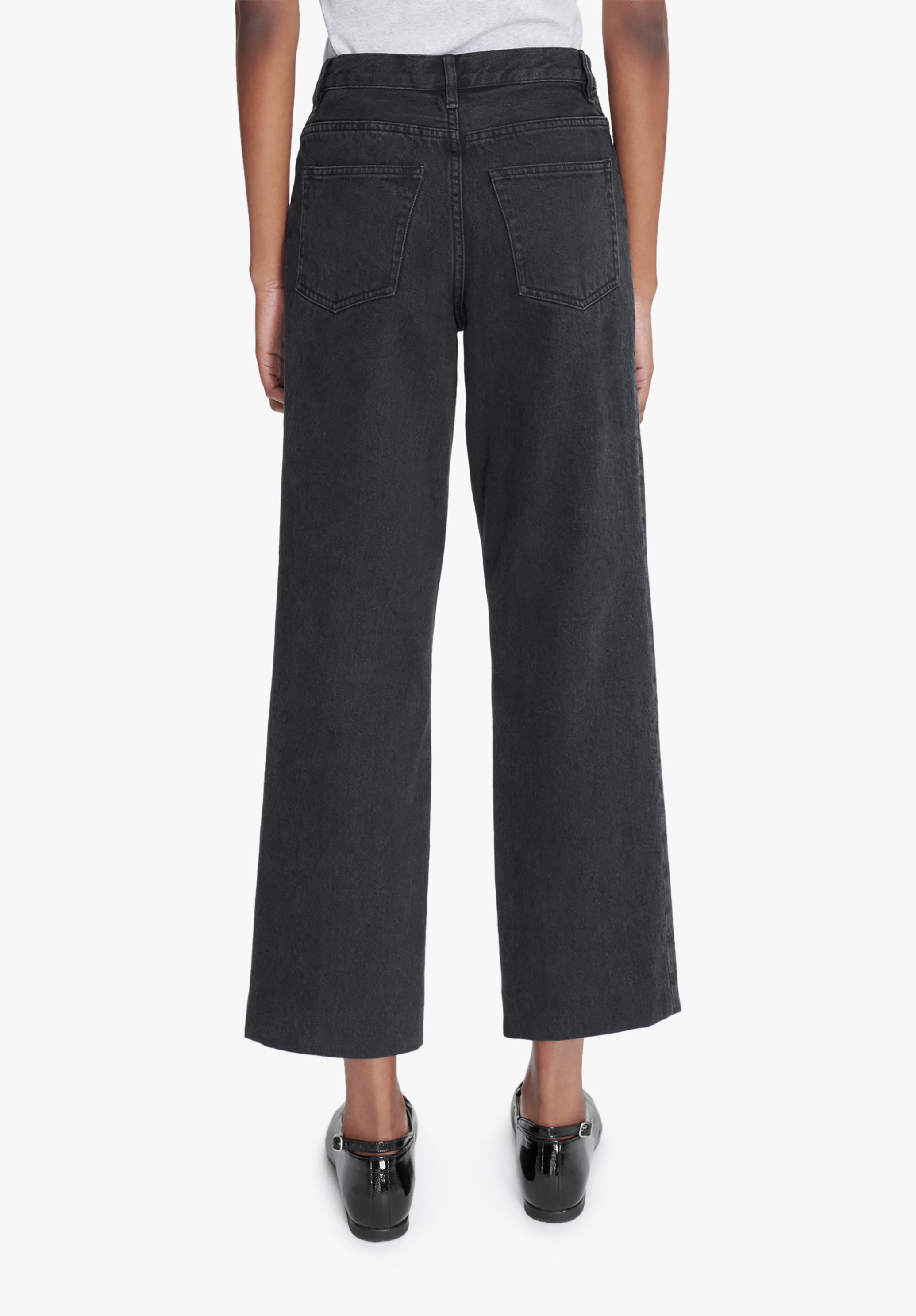 A.P.C. New Sailor Jeans schwarz High Waist 7/8