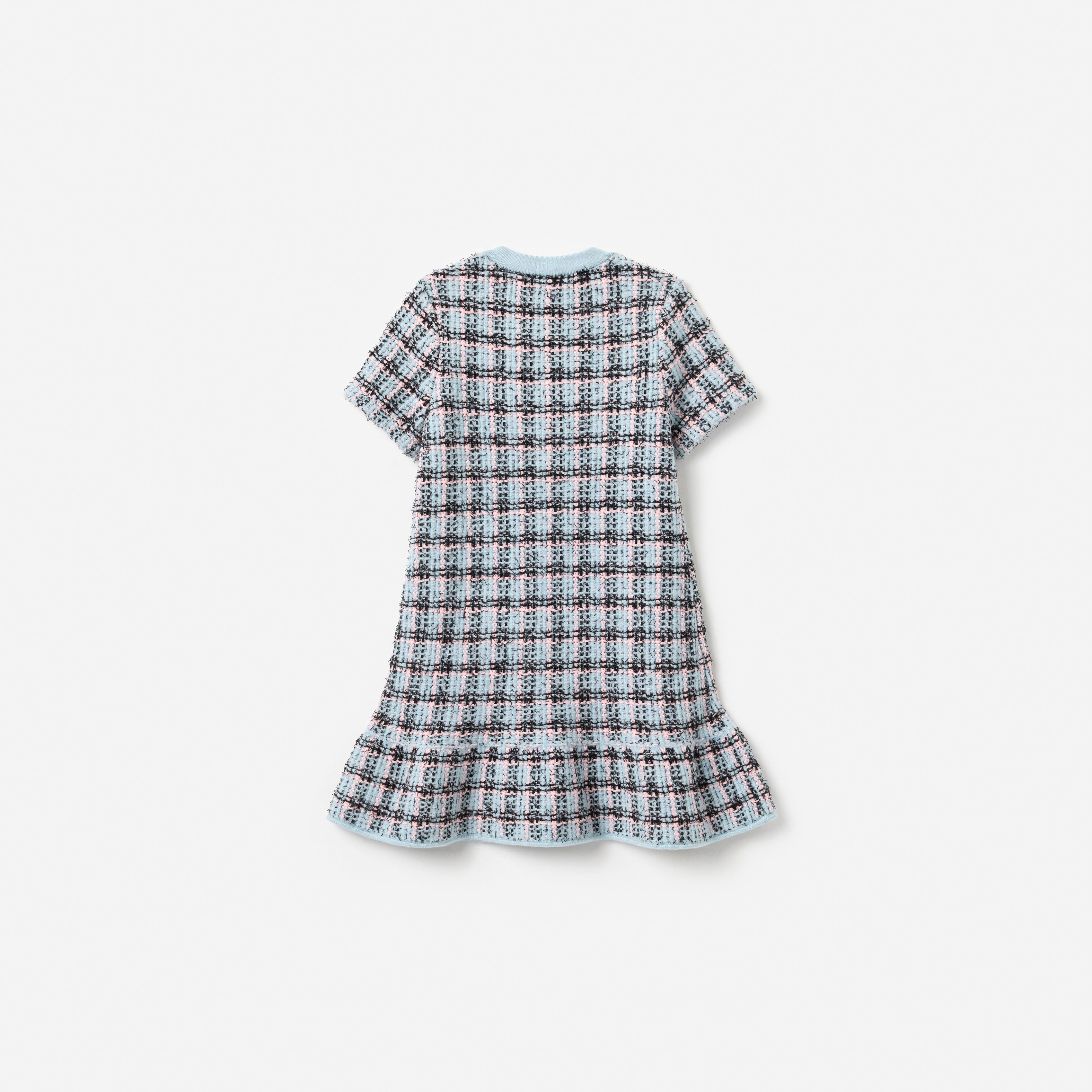 Self Portrait Textured Stripe Knit Kinderkleid Multi