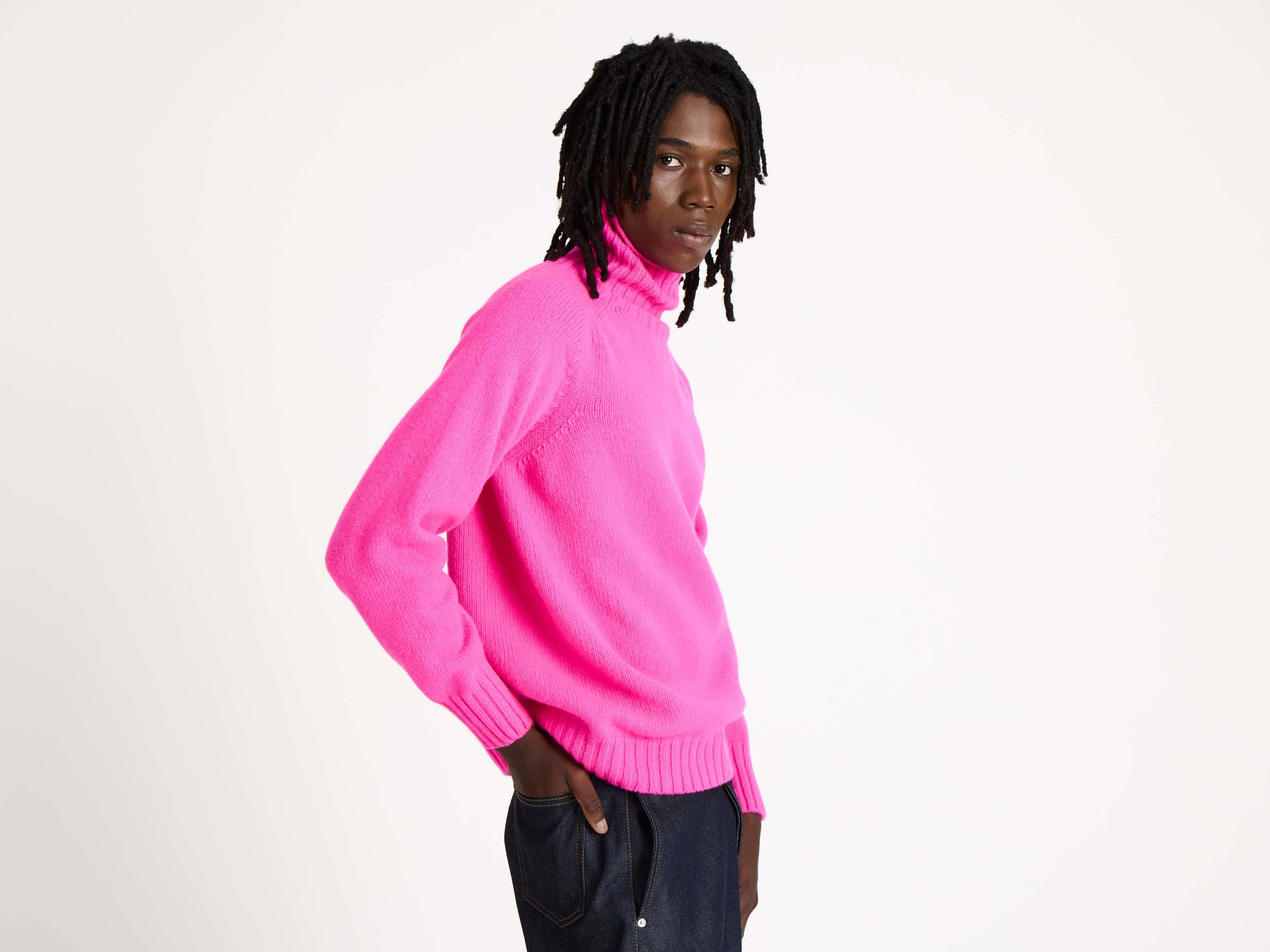 J.W.Anderson Turtleneck Jumper Rollkragenpullover Neon Pink