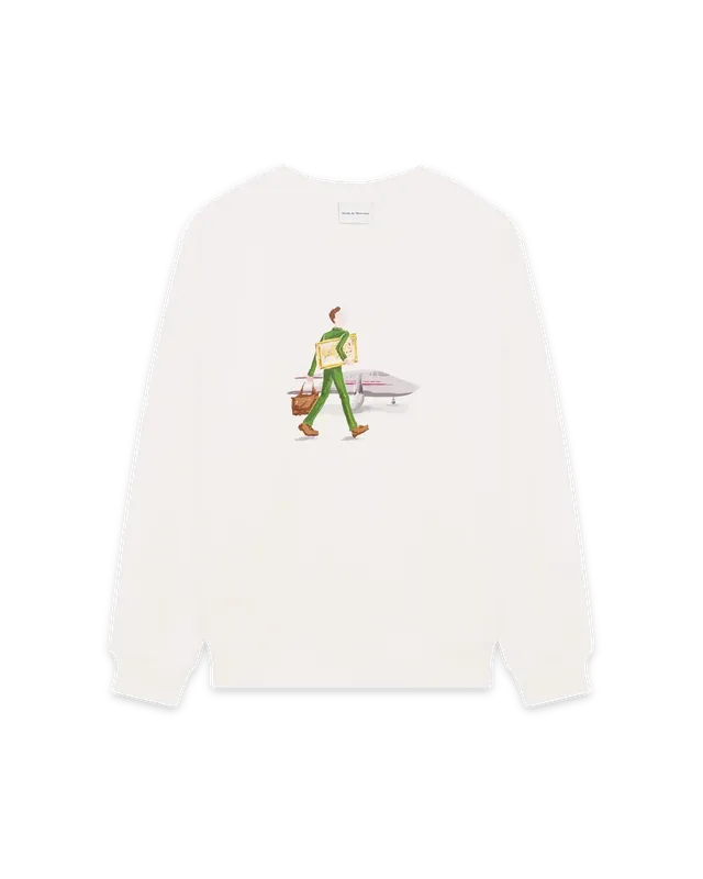 Drôle De Monsieur L'Homme Au Tableau Sweatshirt Ecru