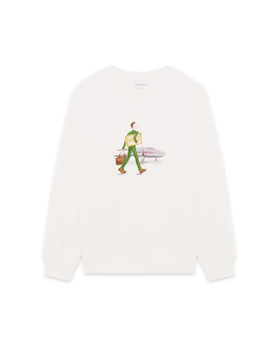 Drôle De Monsieur L'Homme Au Tableau Sweatshirt Ecru