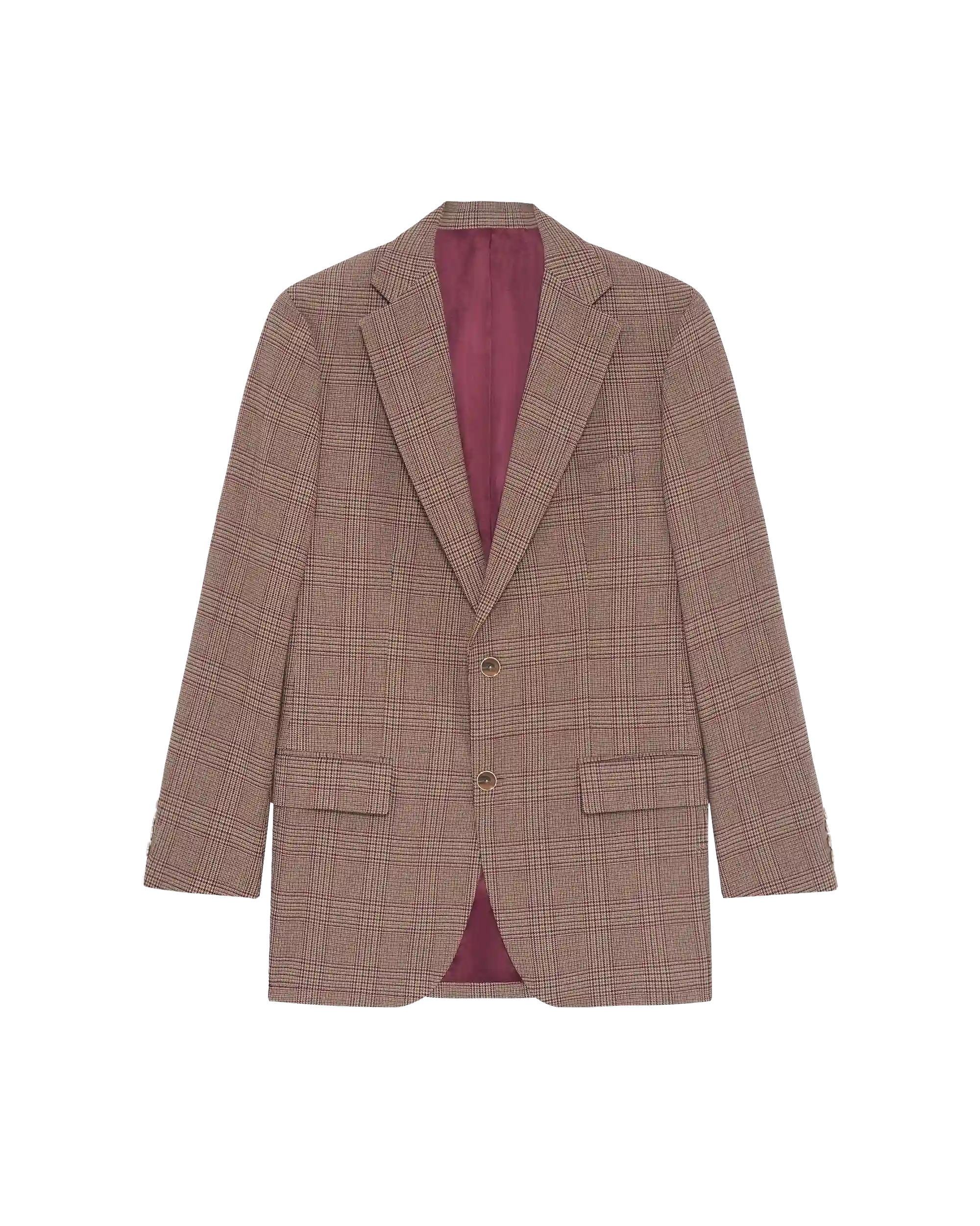Drôle De Monsieur Prince Of Wales Single Breasted Jacket Sakko Braun
