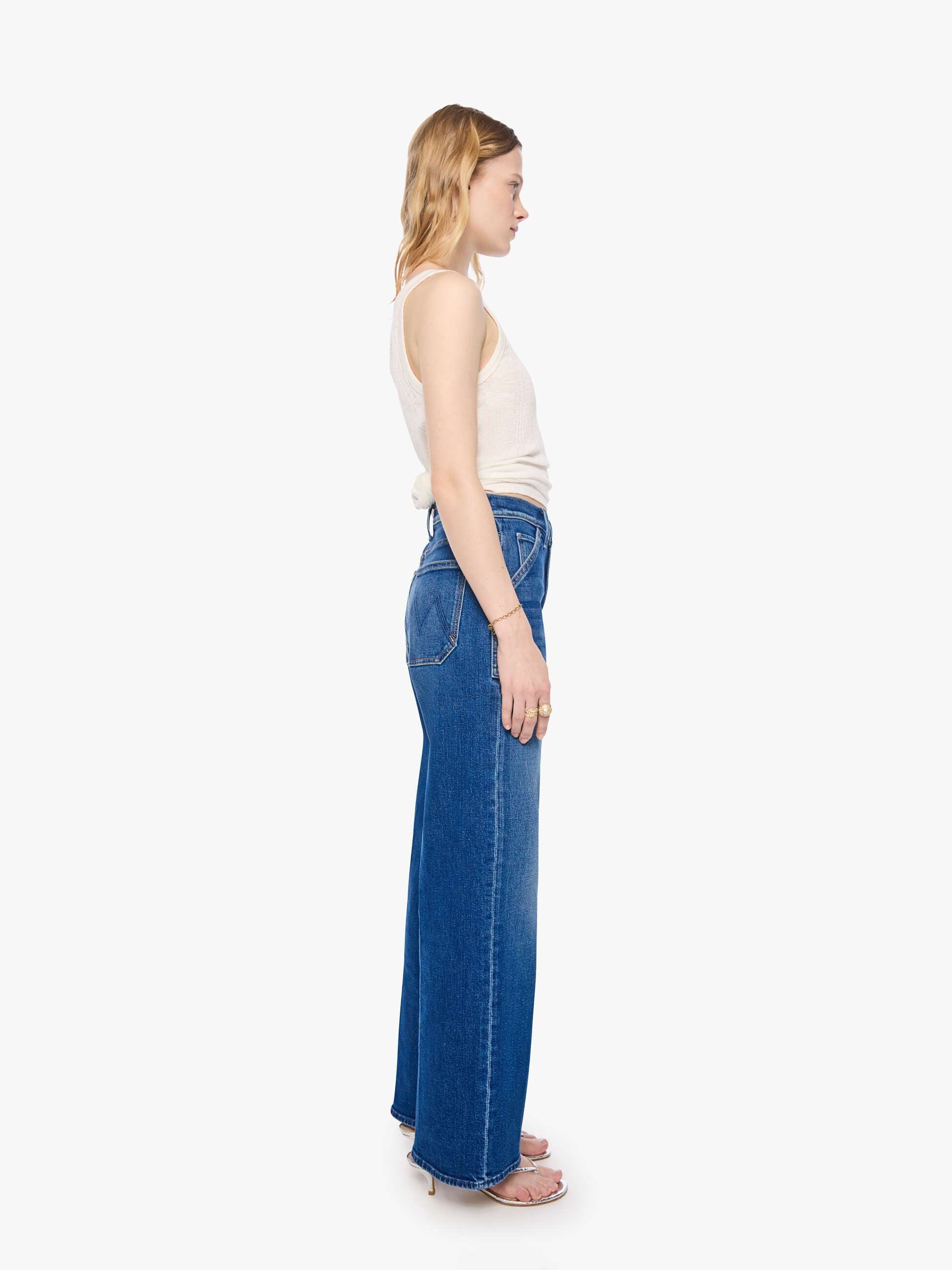 Mother The Lil Patch Maven Jeans Spare Me The Drama Mittelblau