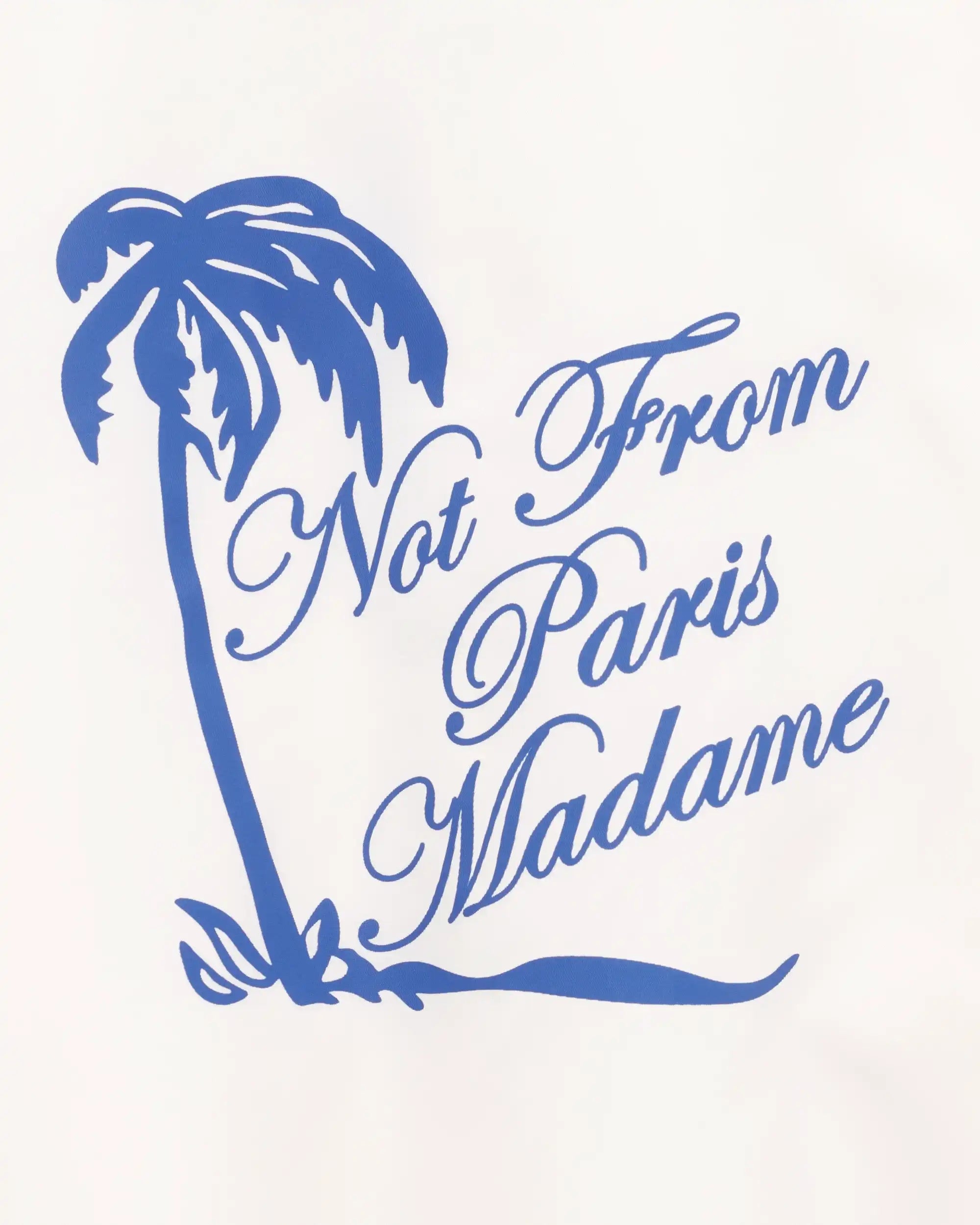 Drôle De Monsieur Slogan Palmiers Jacke Off White Nylon