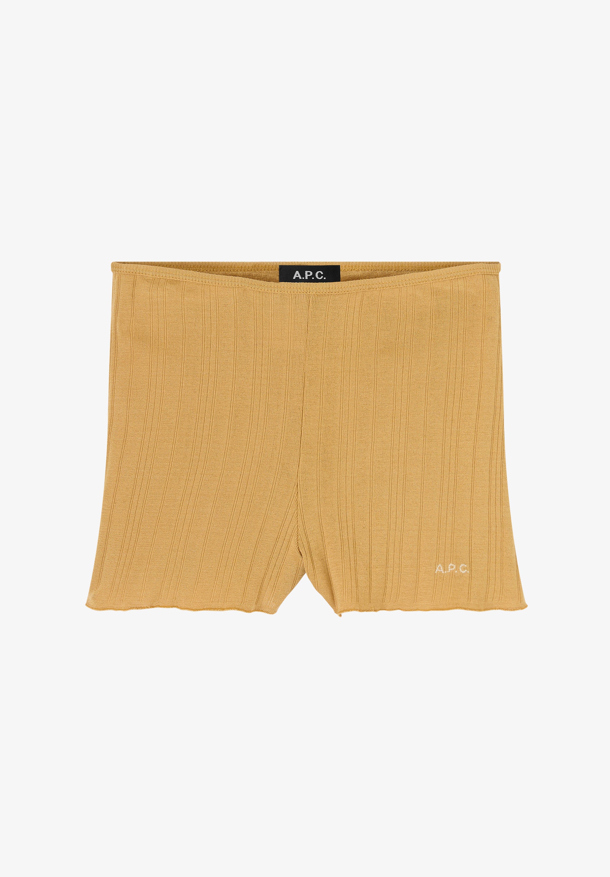 A.P.C. Shorty Shorts Gelb M schmal mit Elastikbund