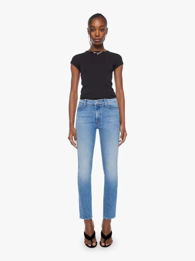Mother The Mid Rise Dazzler Hover Jeans Just An Animal mittelblau