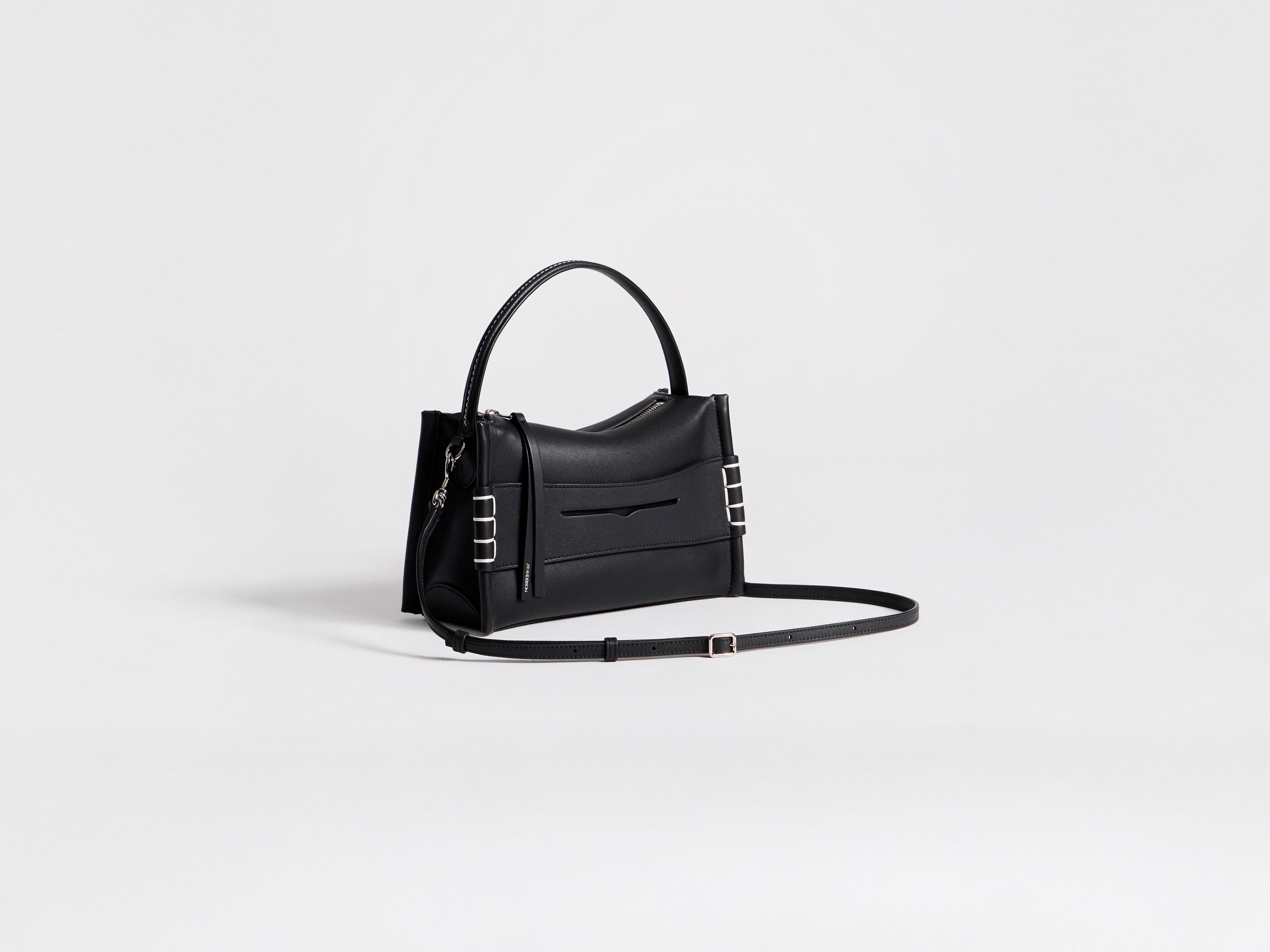J.W.Anderson Bags Small Loafer Tasche schwarz Kalbsleder