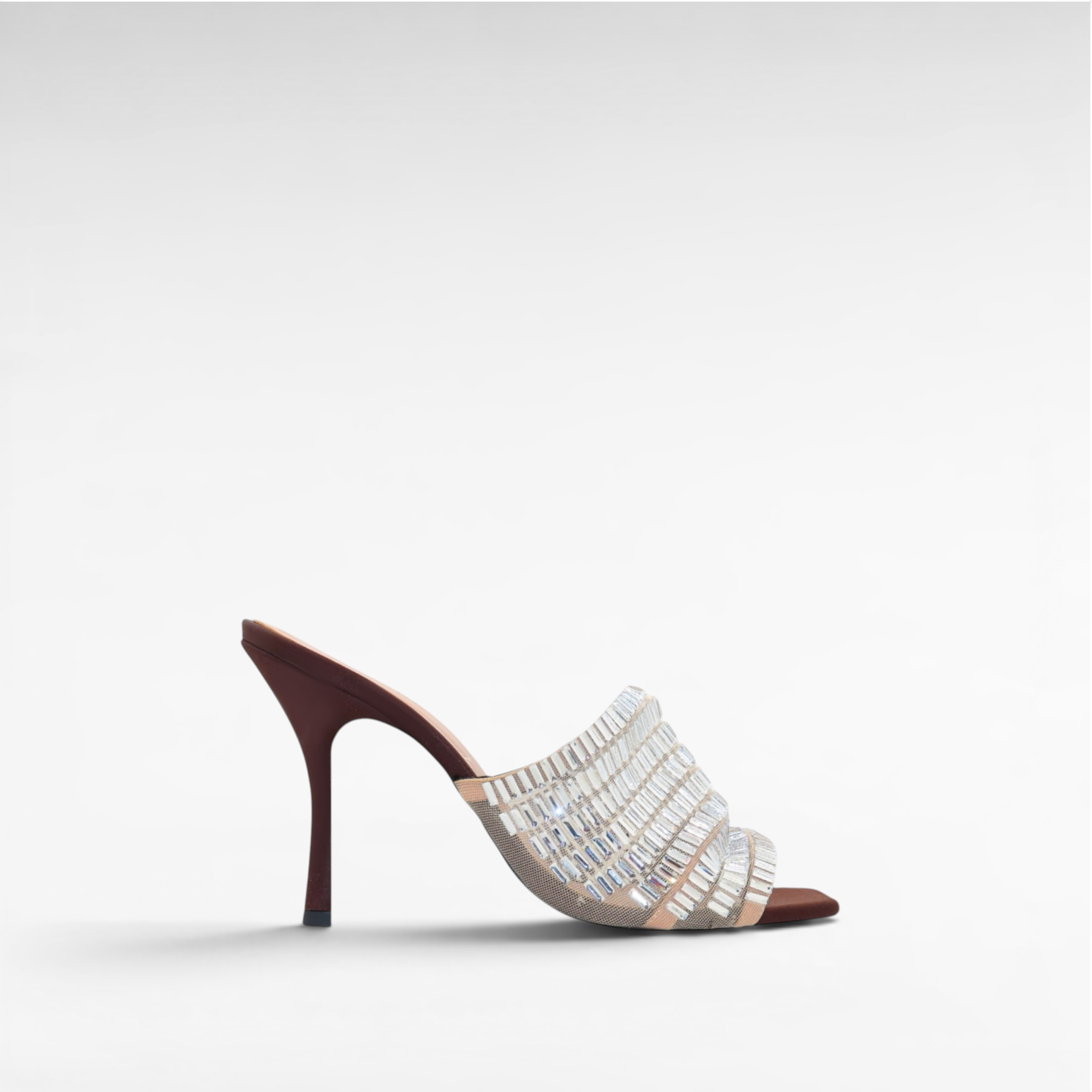 Gedebe Lumière Mule Tüll Kristall Mules Baguette