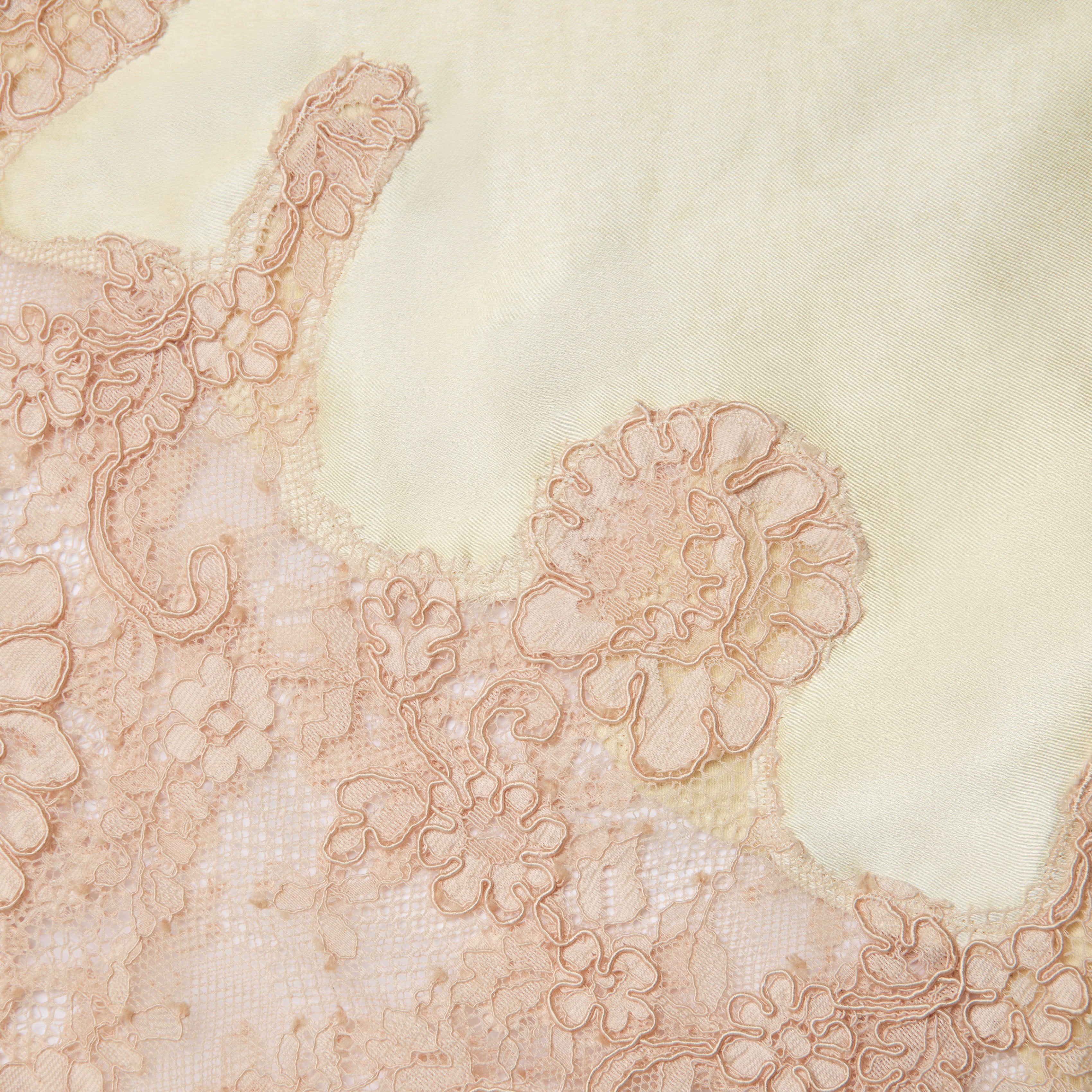 Self Portrait Yellow Viscose Lace Maxikleid Gelb UK 8 Spitze