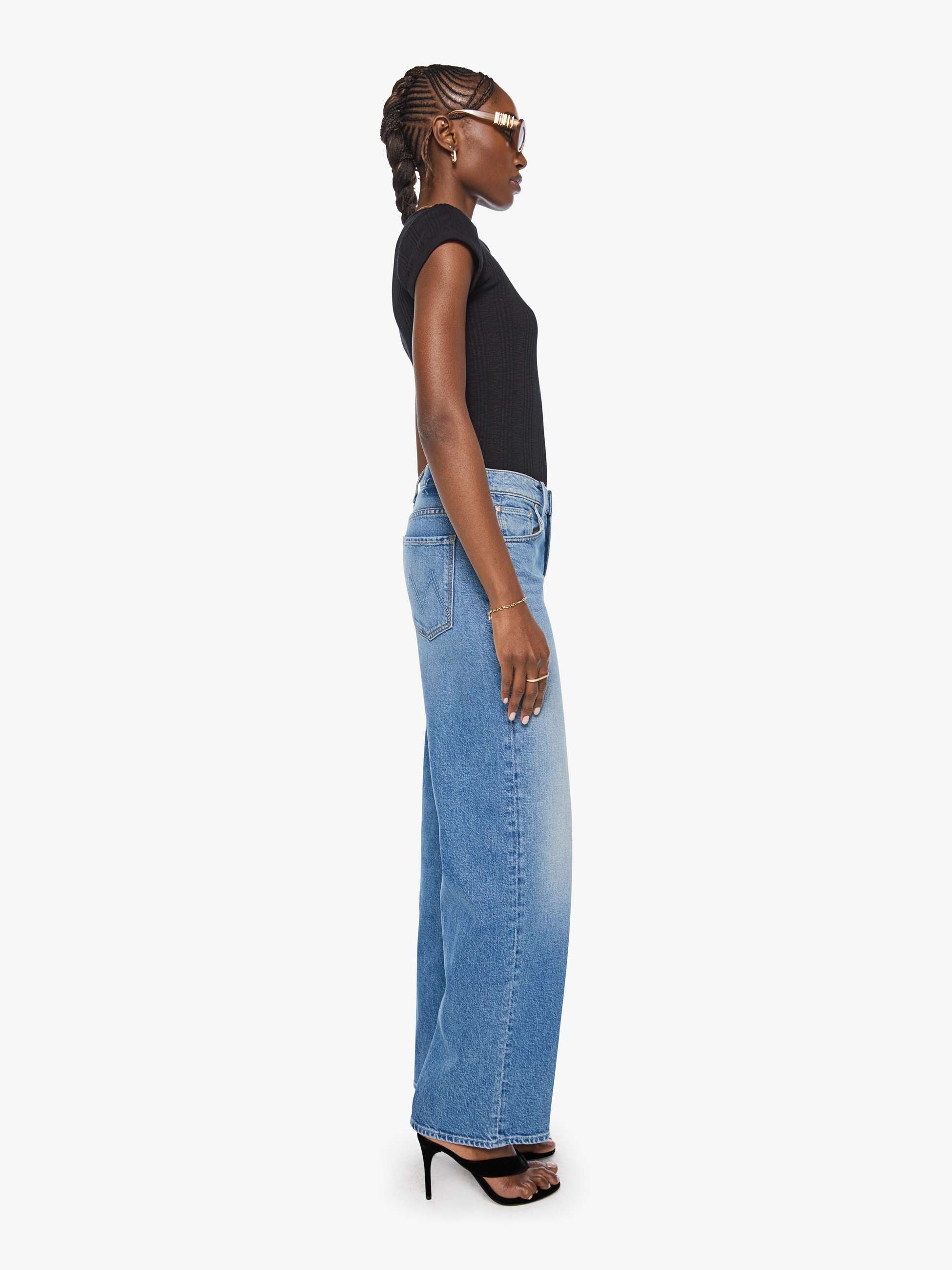 Mother The Rerun Skimp Jeans Just An Animal Wide Leg