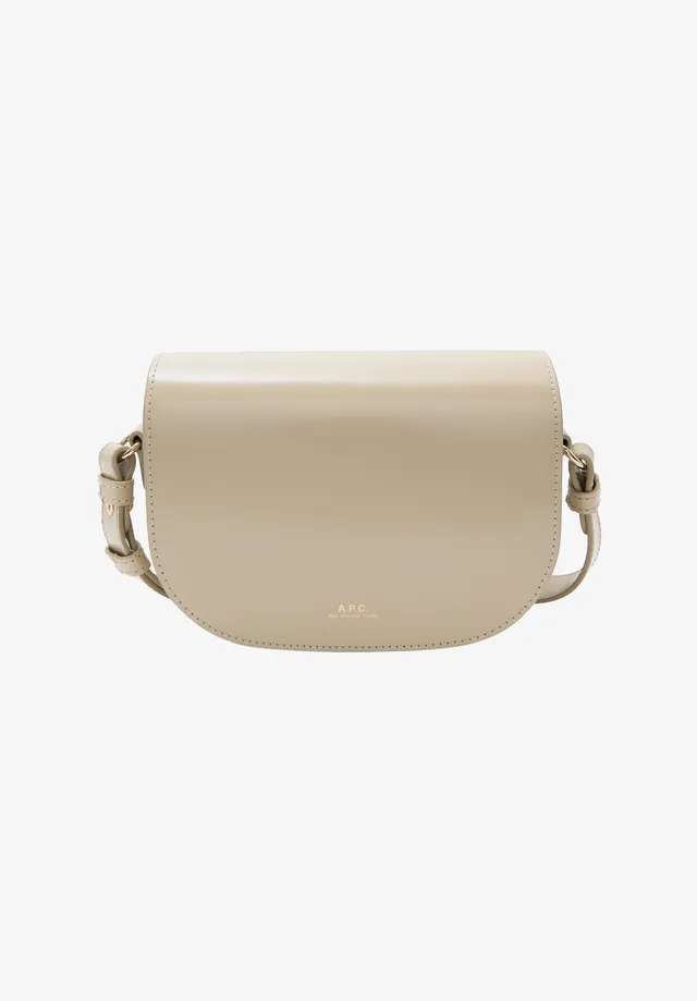 A.P.C. Le B-Side Small Umhängetasche weiß Leder