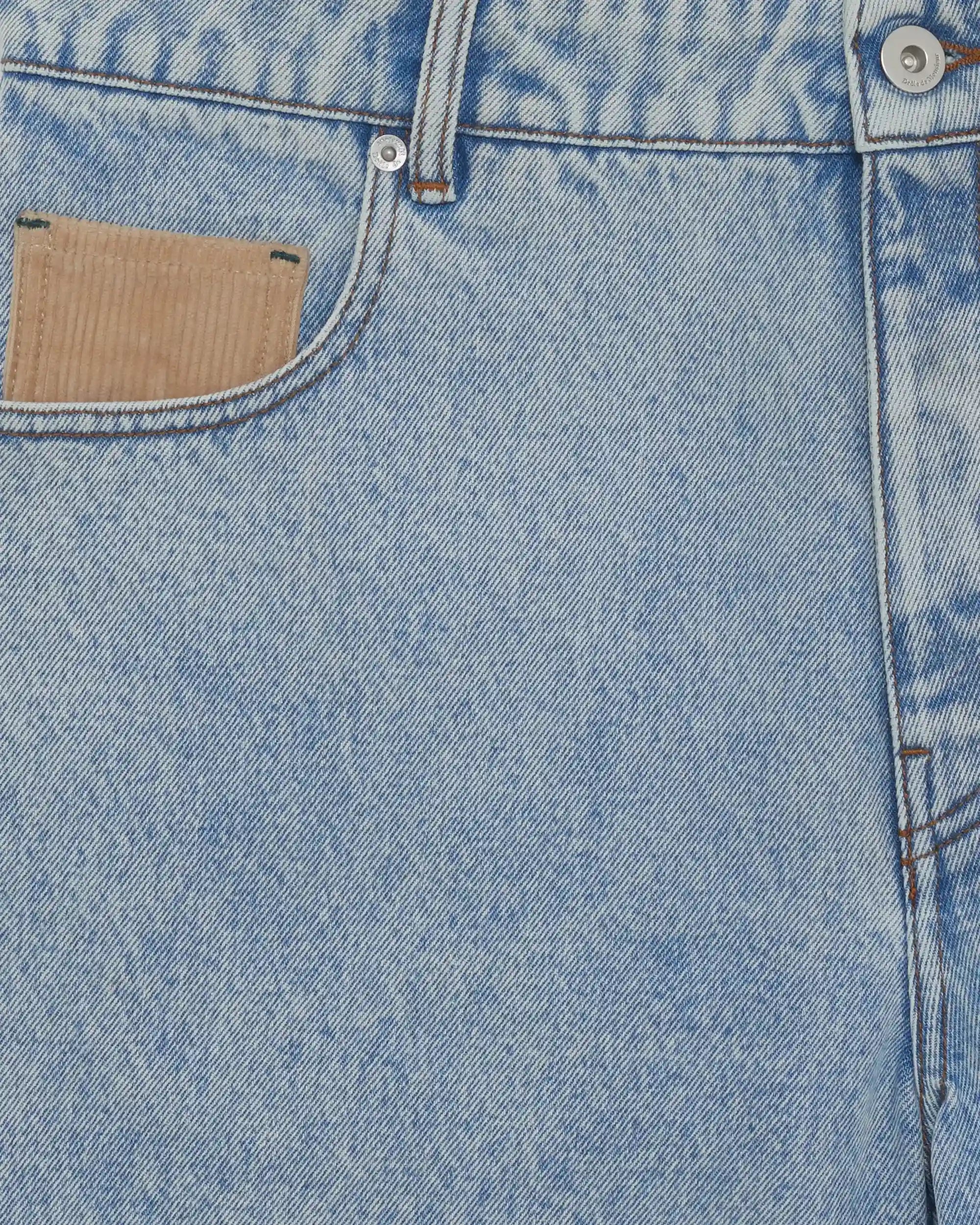 Drôle De Monsieur Le Short Denim Shorts Hellblau Baumwolle