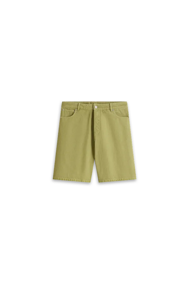 Drôle De Monsieur Shorts D-BS126 Denim Shorts Khaki Baumwolle
