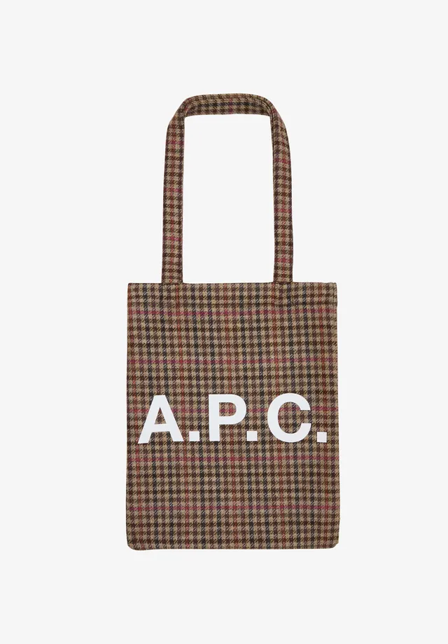 A.P.C. Lou Stofftasche Tote Bag braun TU mit Logo