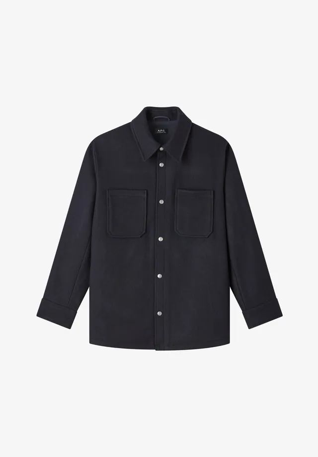A.P.C. Wolljacke Marineblau Meliert Wolle Gr M
