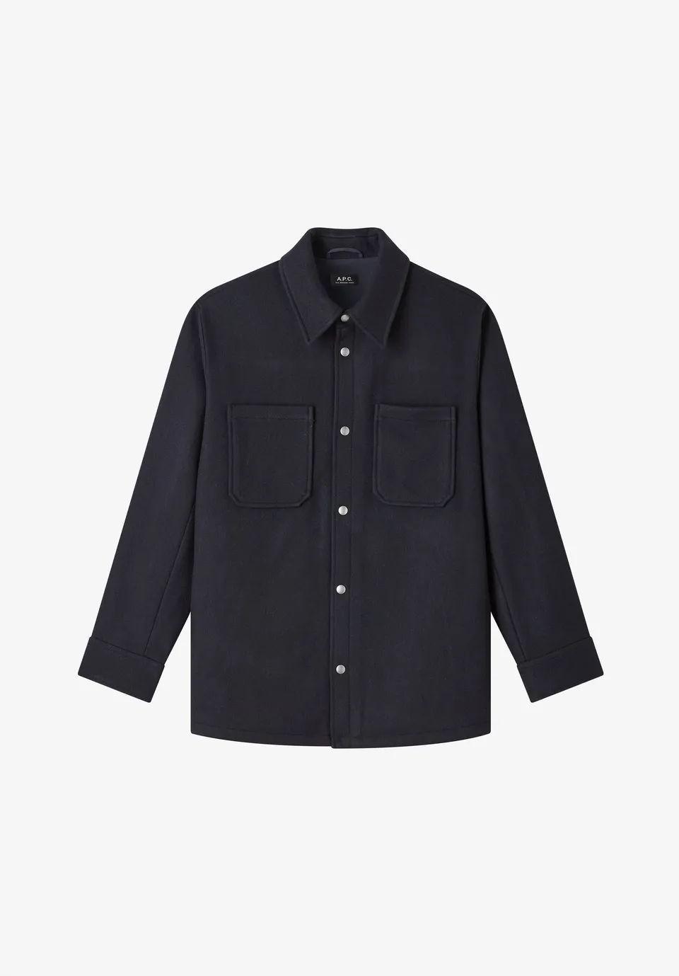 A.P.C. Wolljacke Marineblau Meliert Wolle Gr M