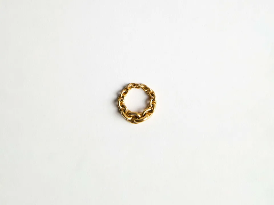 J.W.Anderson Fine Jewellery Chain-Link Ring Goldring Gelbgold