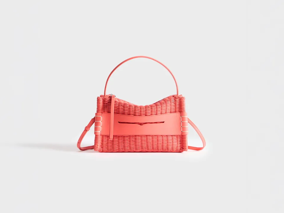 J.W.Anderson Loafer Bag Tasche Koralle Geflochtenes Leder