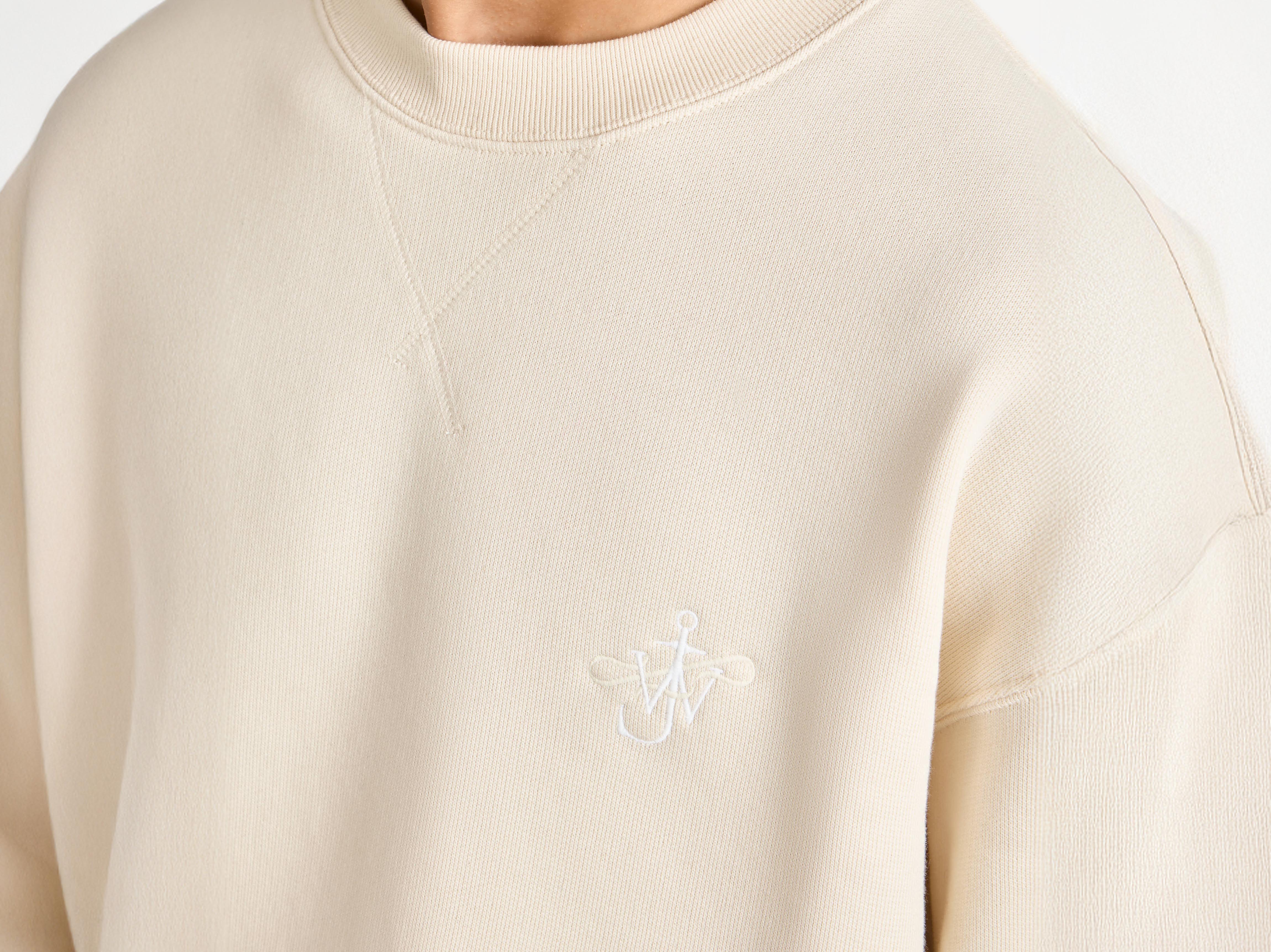 J.W.Anderson Ribbon Anchor Sweatshirt Ecru Jersey