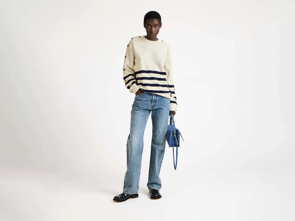 J.W. Anderson Breton Pullover Ivory Streifen Gr.S