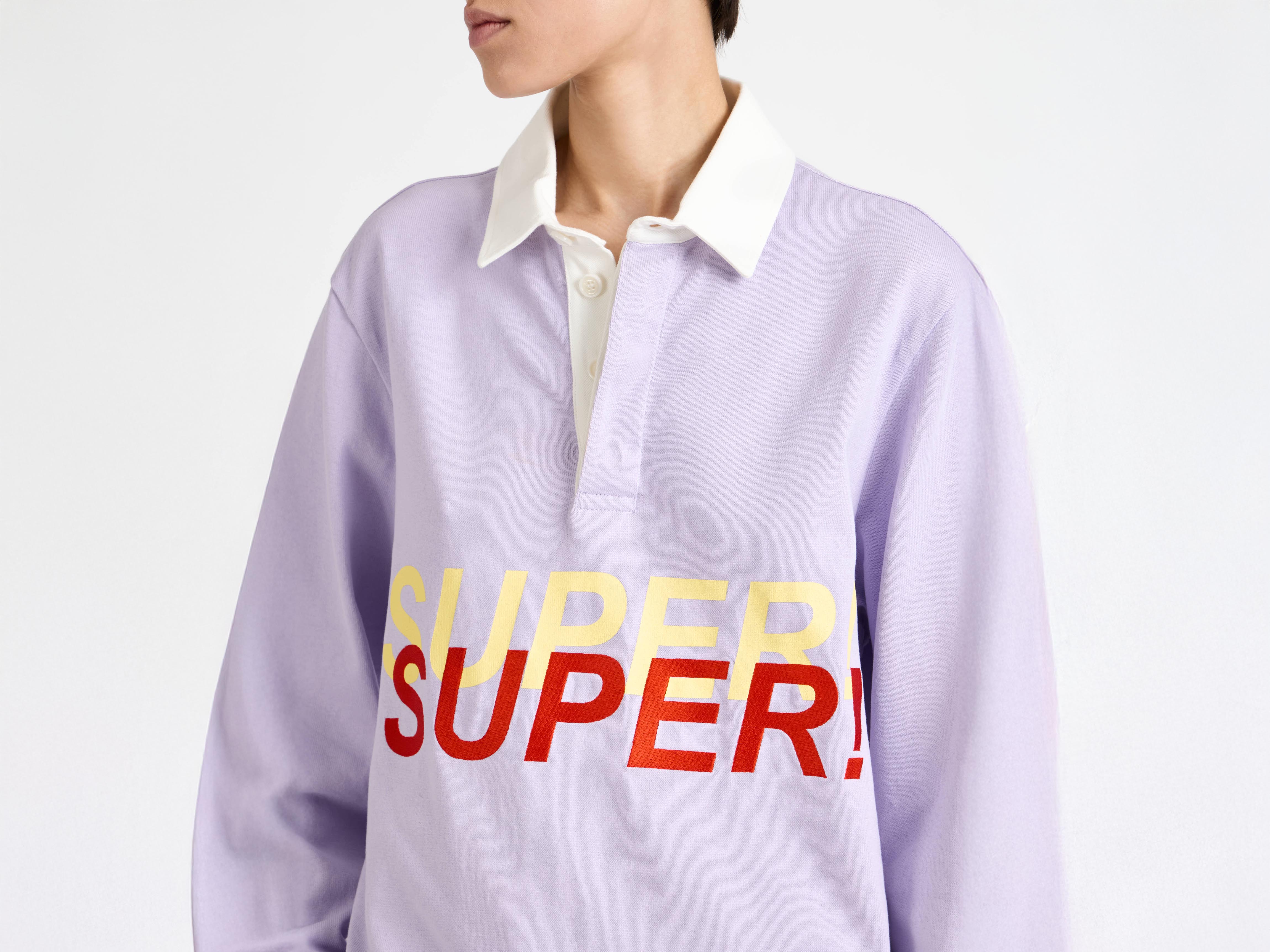 J.W.Anderson T-Shirts Super Super Rugby Polo Top Damen Lila