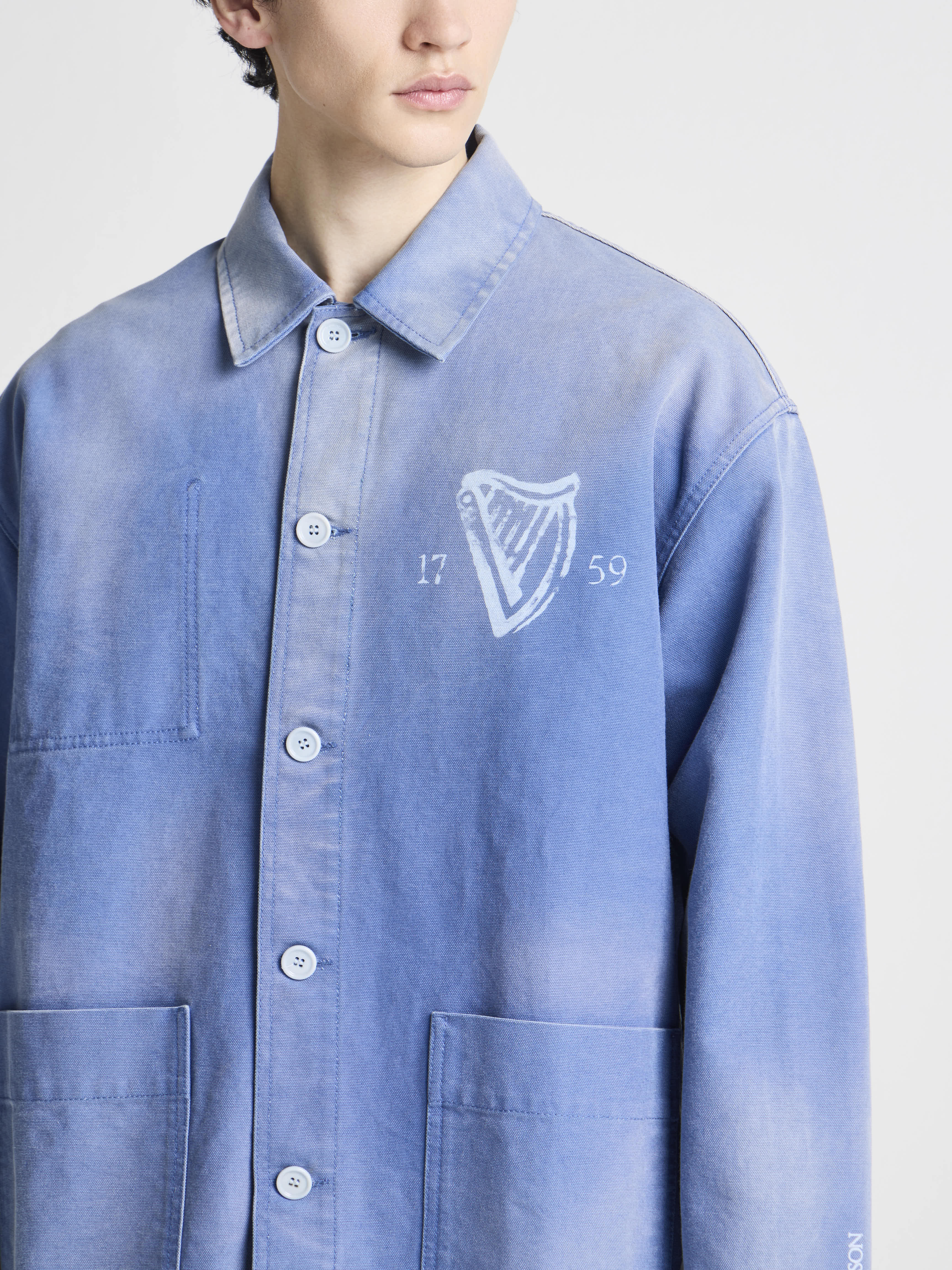 J.W.Anderson Guinness Chore Jacket Denim Mid-Blue Unisex