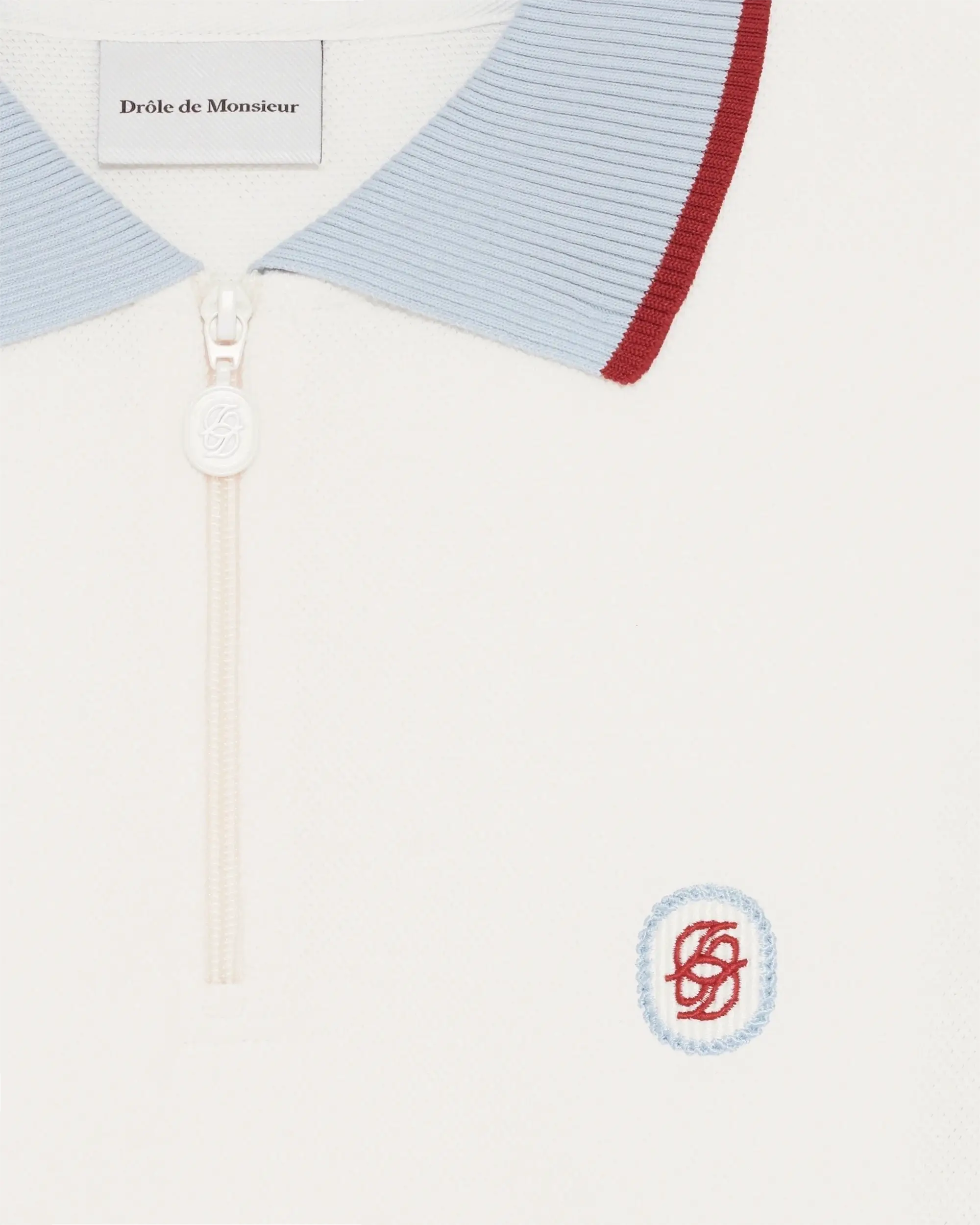 Drôle De Monsieur Polo D Miroir Color Block Polo Off-White