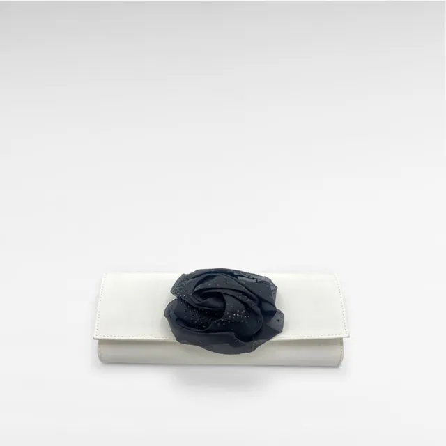 Gedebe Peonia Envelope Satin Kristallblume Clutch