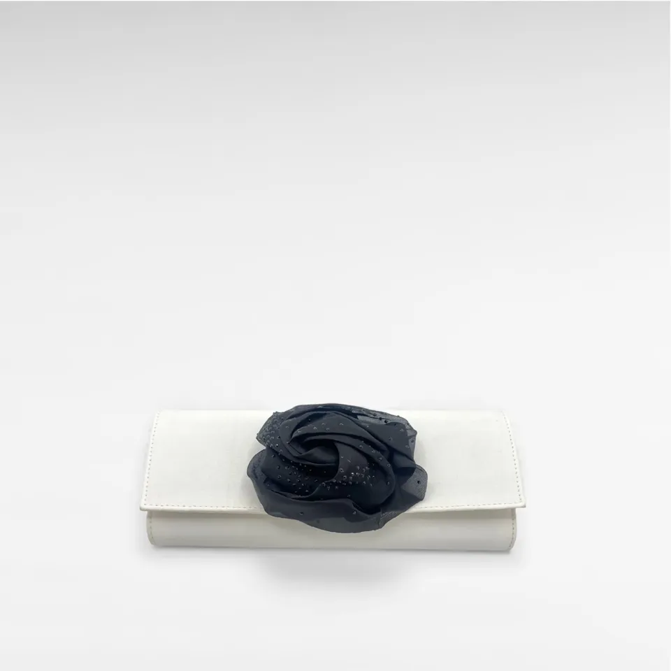 Gedebe Peonia Envelope Satin Kristallblume Clutch