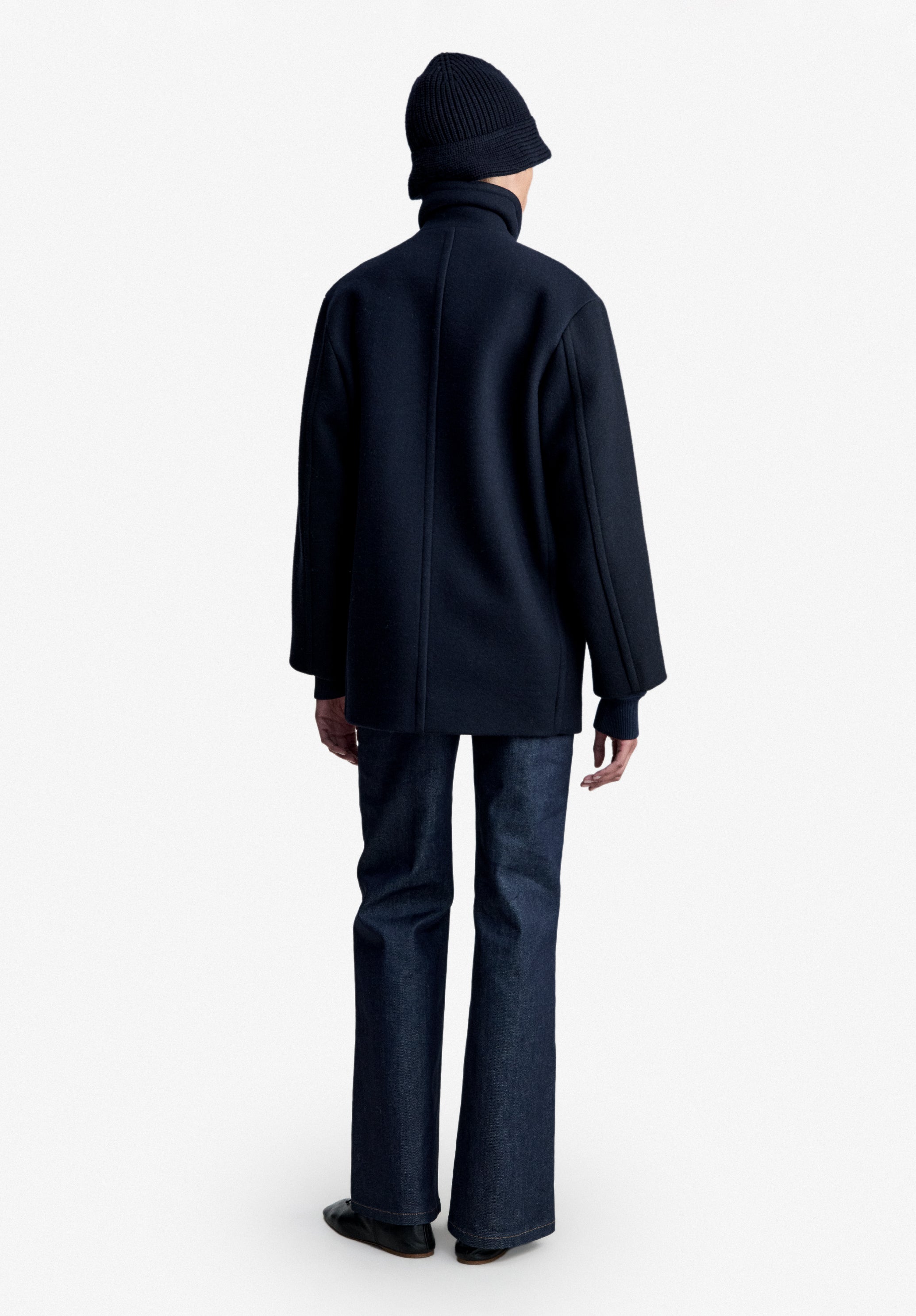 A.P.C. Cabanjacke recycelte Wolle doppelreihig Gr. 38
