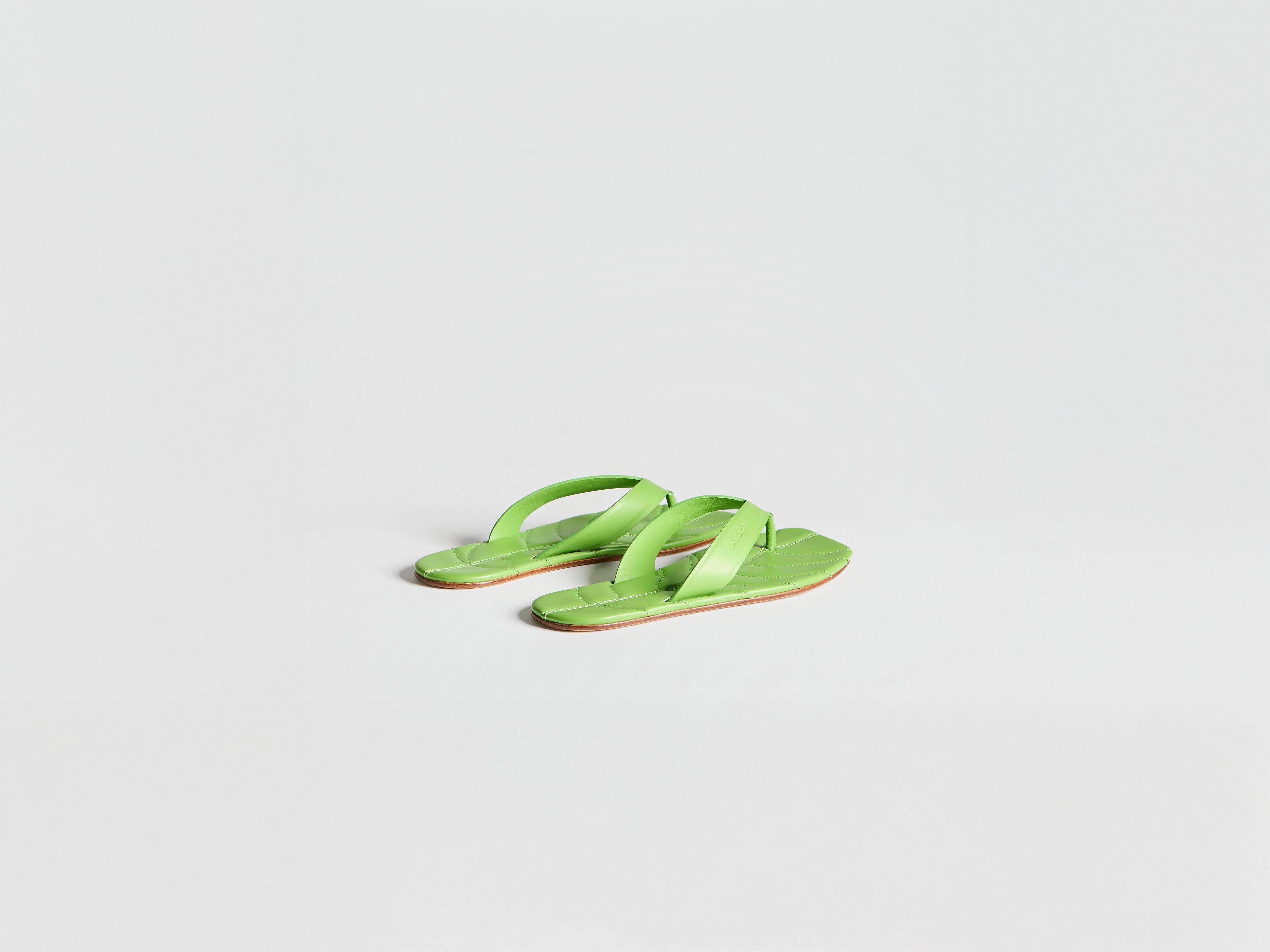 J.W.Anderson Leaf Slides Pantoletten Lime Damen Leder