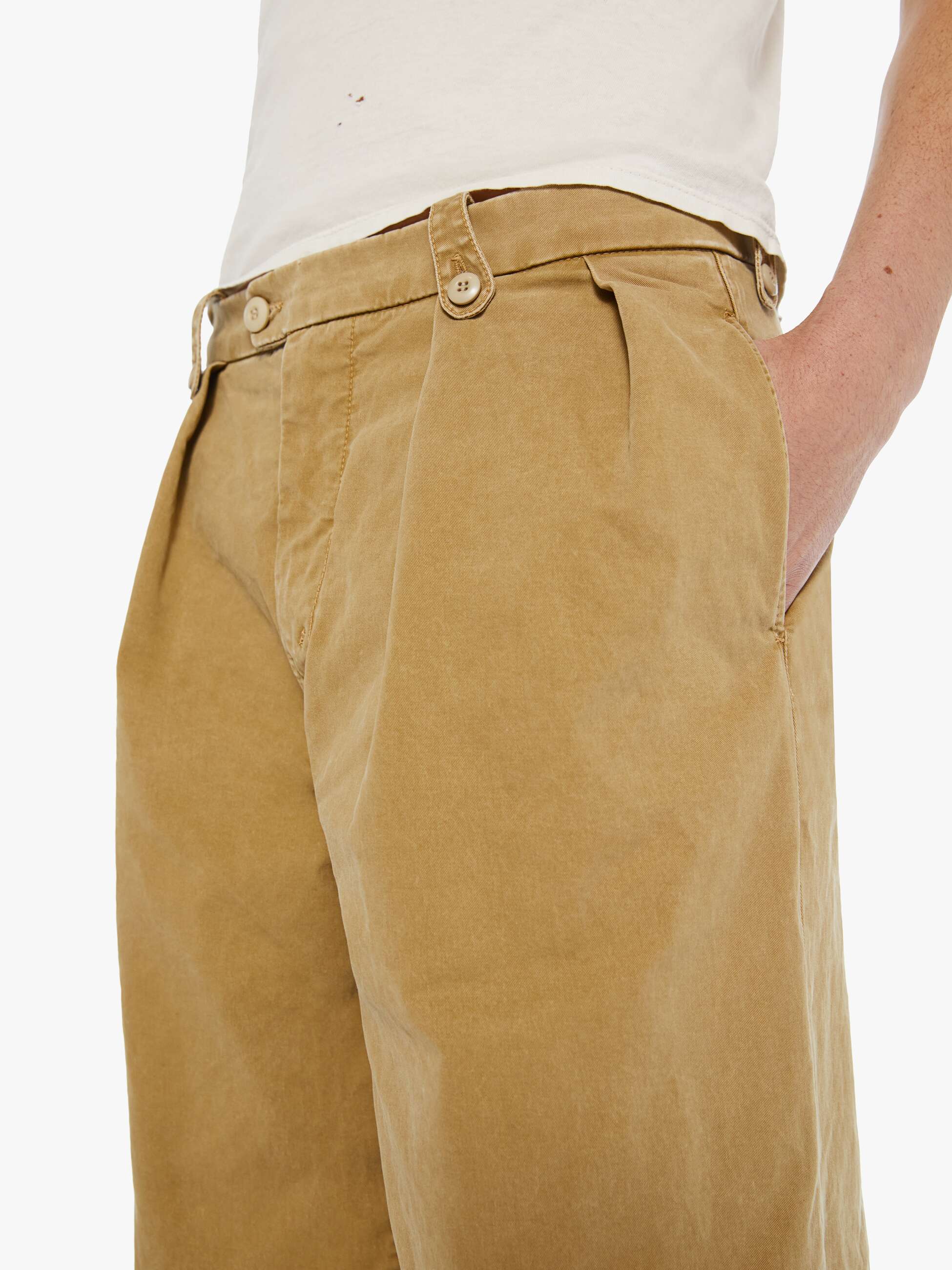 Mother The Head Honcho Hose Khaki Classic Straight Baumwolle