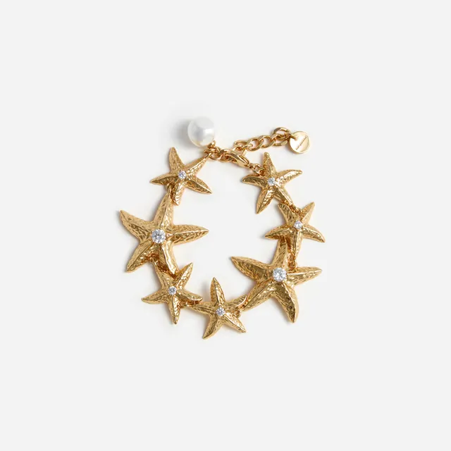 Self Portrait Sea Star Armband Gold Perle One Size