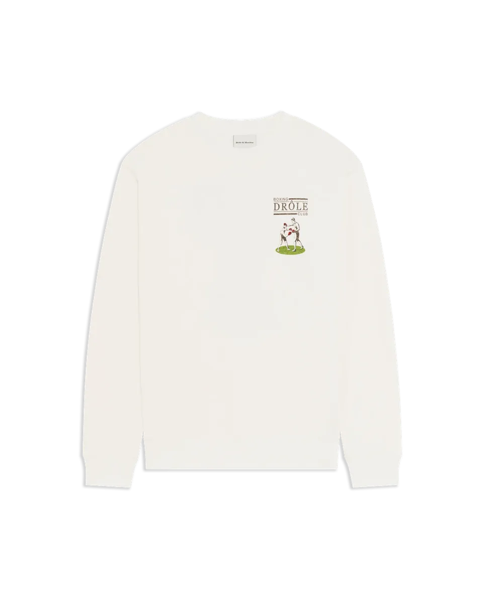 Drôle De Monsieur Boxers Sweatshirt Off White Baumwolle