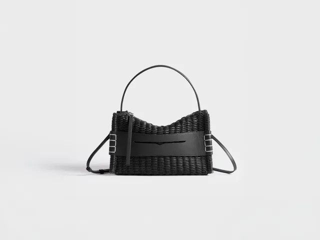 J.W.Anderson Loafer Bag Tasche schwarz geflochtenes Leder
